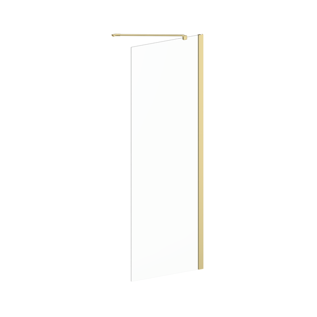 Paroi latérale pour porte pivo/batt vitrage transparent, doré l.80cm Remix