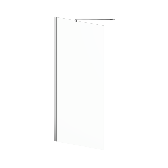 Ścianka prysznicowa do drzwi uchylnych Remix 90 x 195 cm chrom Sensea