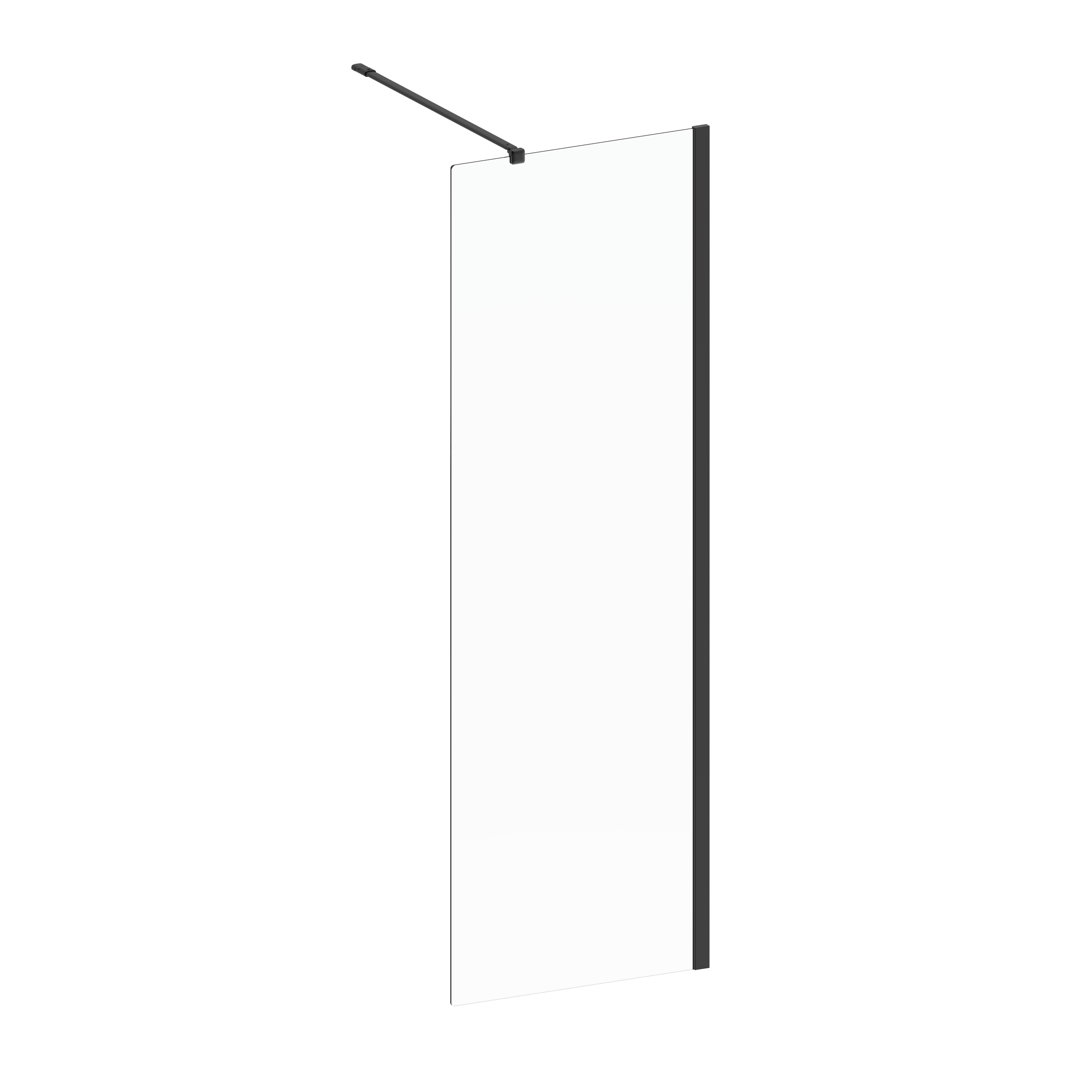 Kabina Walk-in Remix 80 x 200 cm czarna Sensea