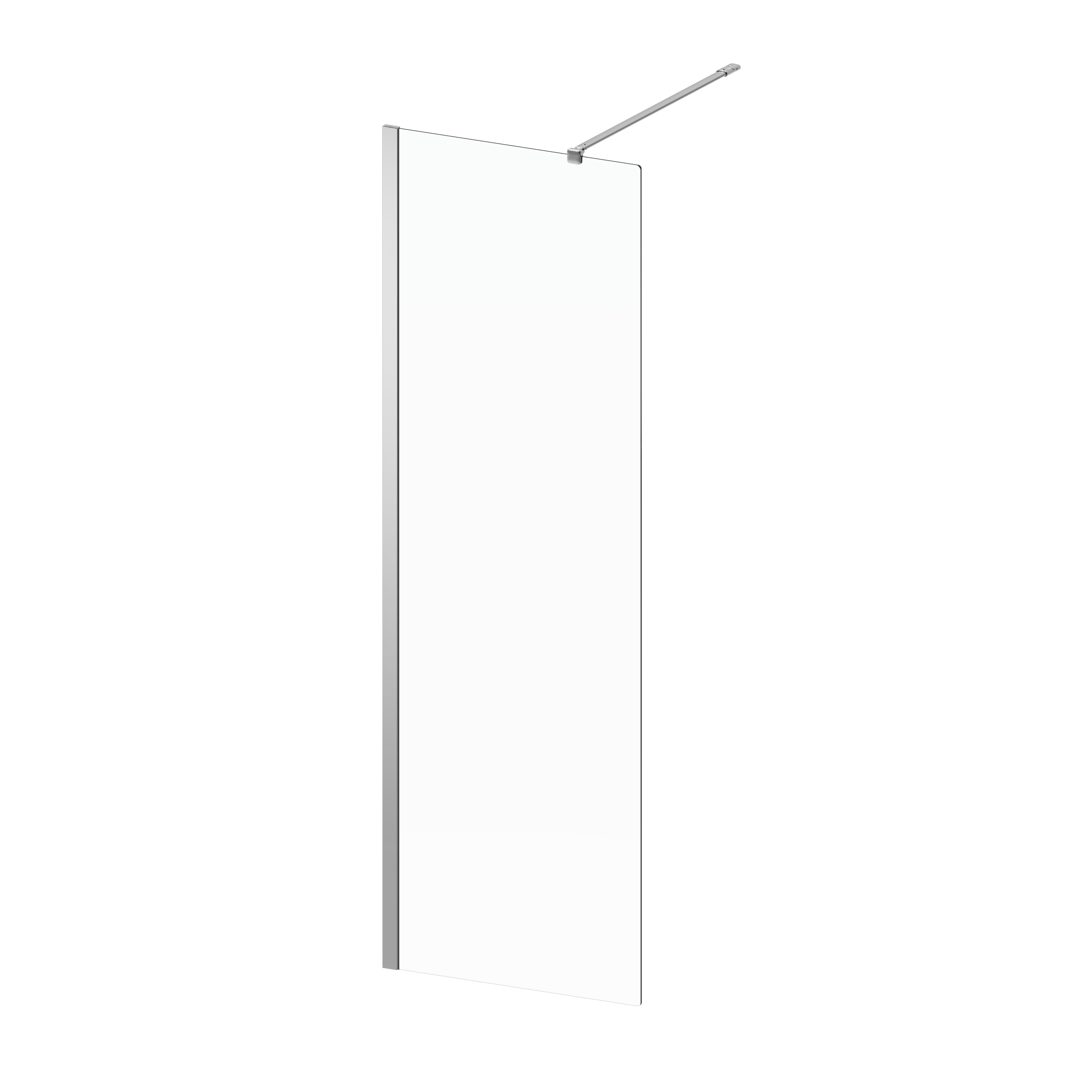Mampara de ducha walk-in  Remix2 perfil cromo (76.5-78.5)x200 cm 8mm - 8