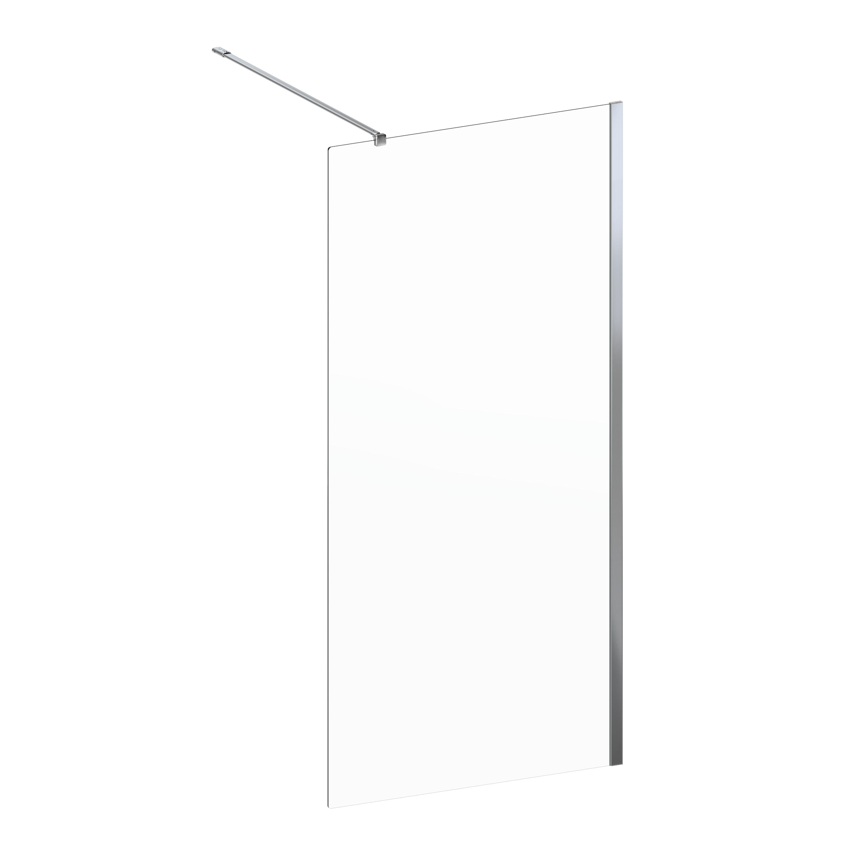 Kabina Walk-in Remix 90x200 cm transparentna profil chrom Sensea