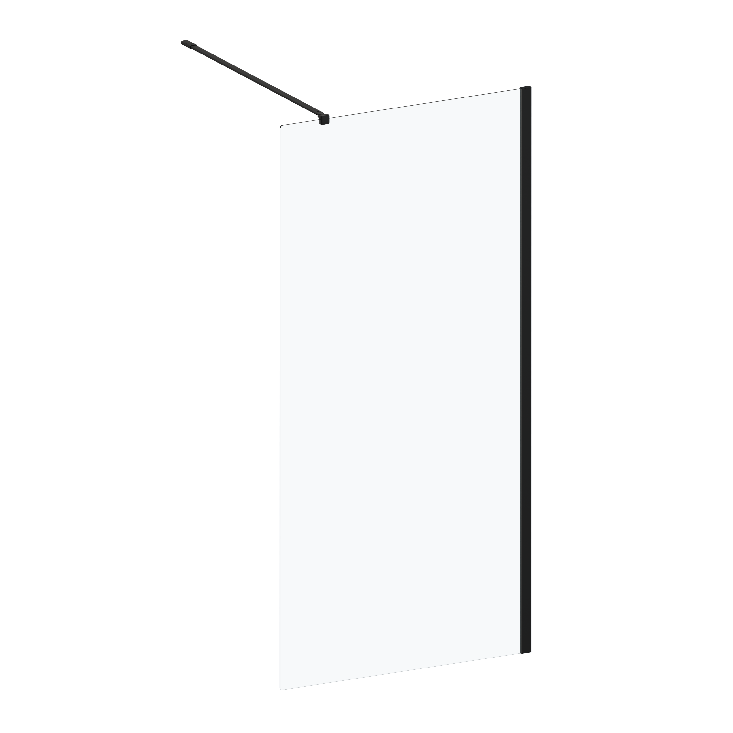 Kabina Walk-in Remix 90 x 200 cm czarna Sensea