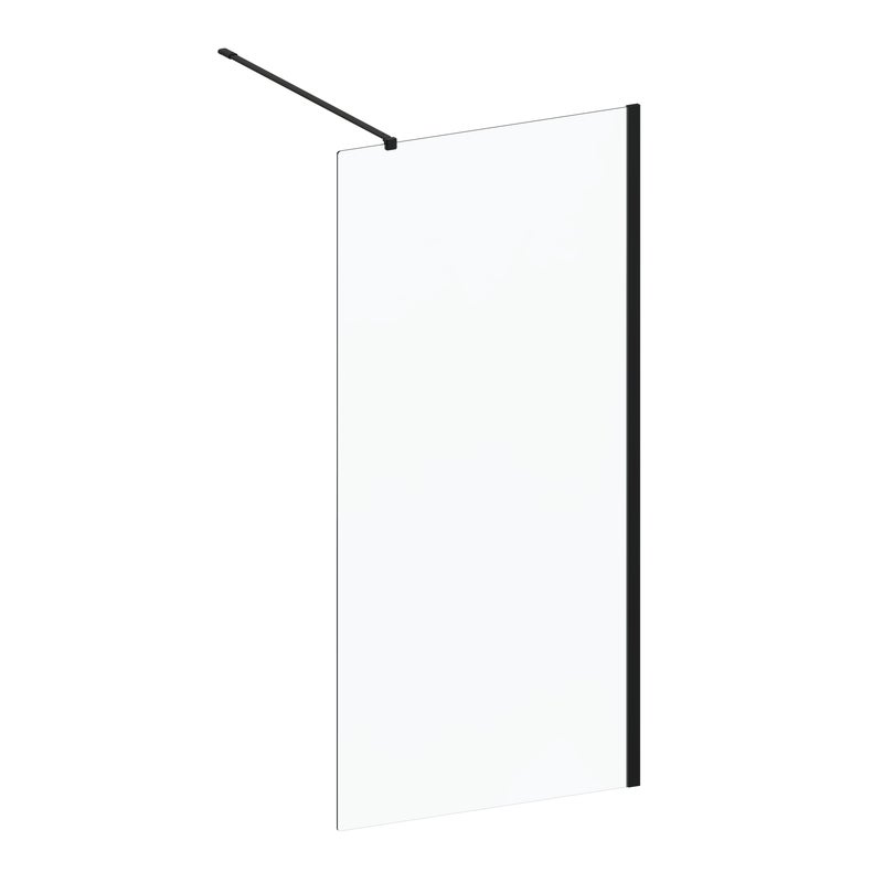 Kabina Walk-in Remix 90 x 200 cm czarna Sensea