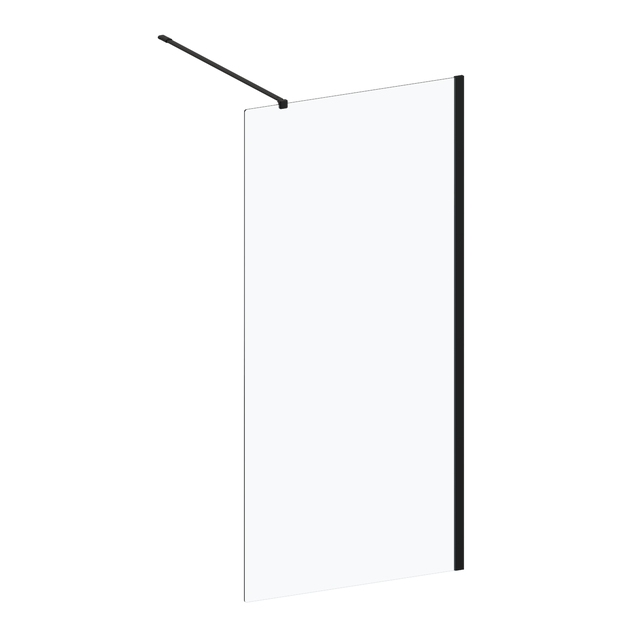 Kabina Walk-in Remix 100 x 200 cm czarna Sensea