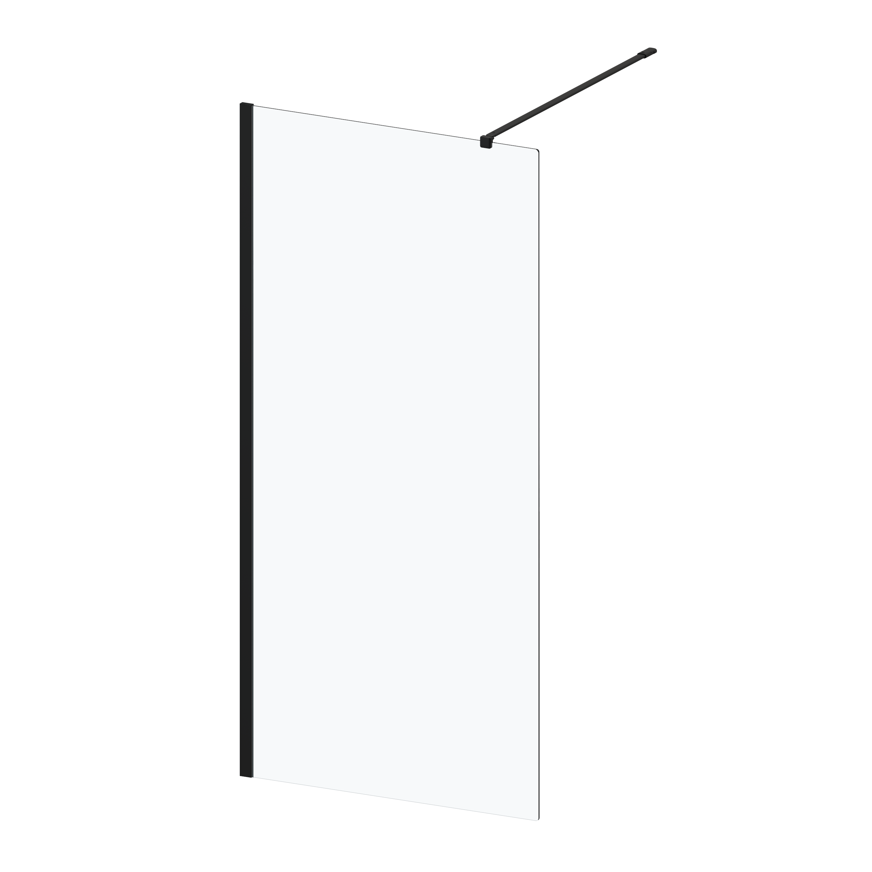 Kabina Walk-in Remix 90 x 200 cm czarna Sensea - 6