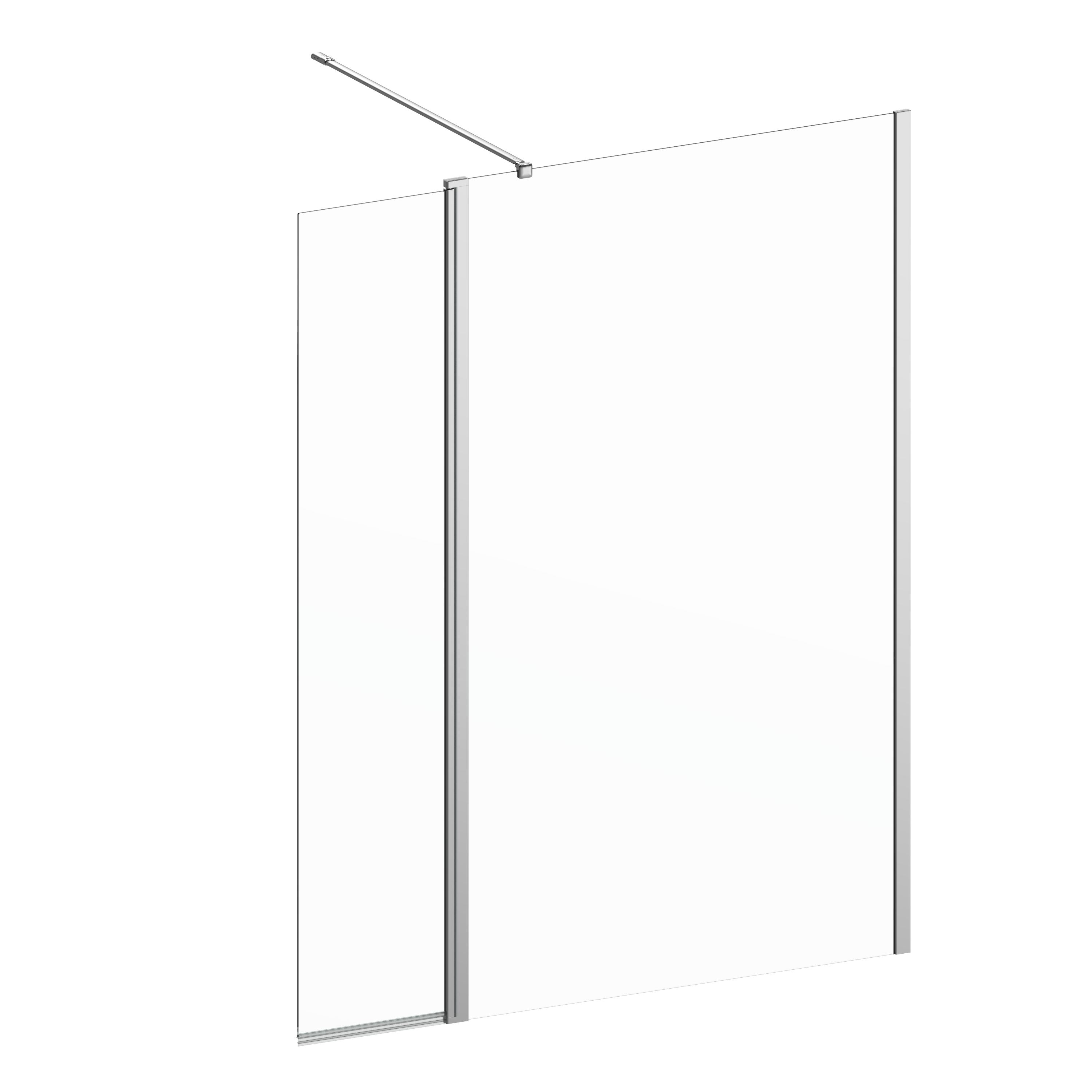 Déflecteur transparent chromé 40cm Remix - 6