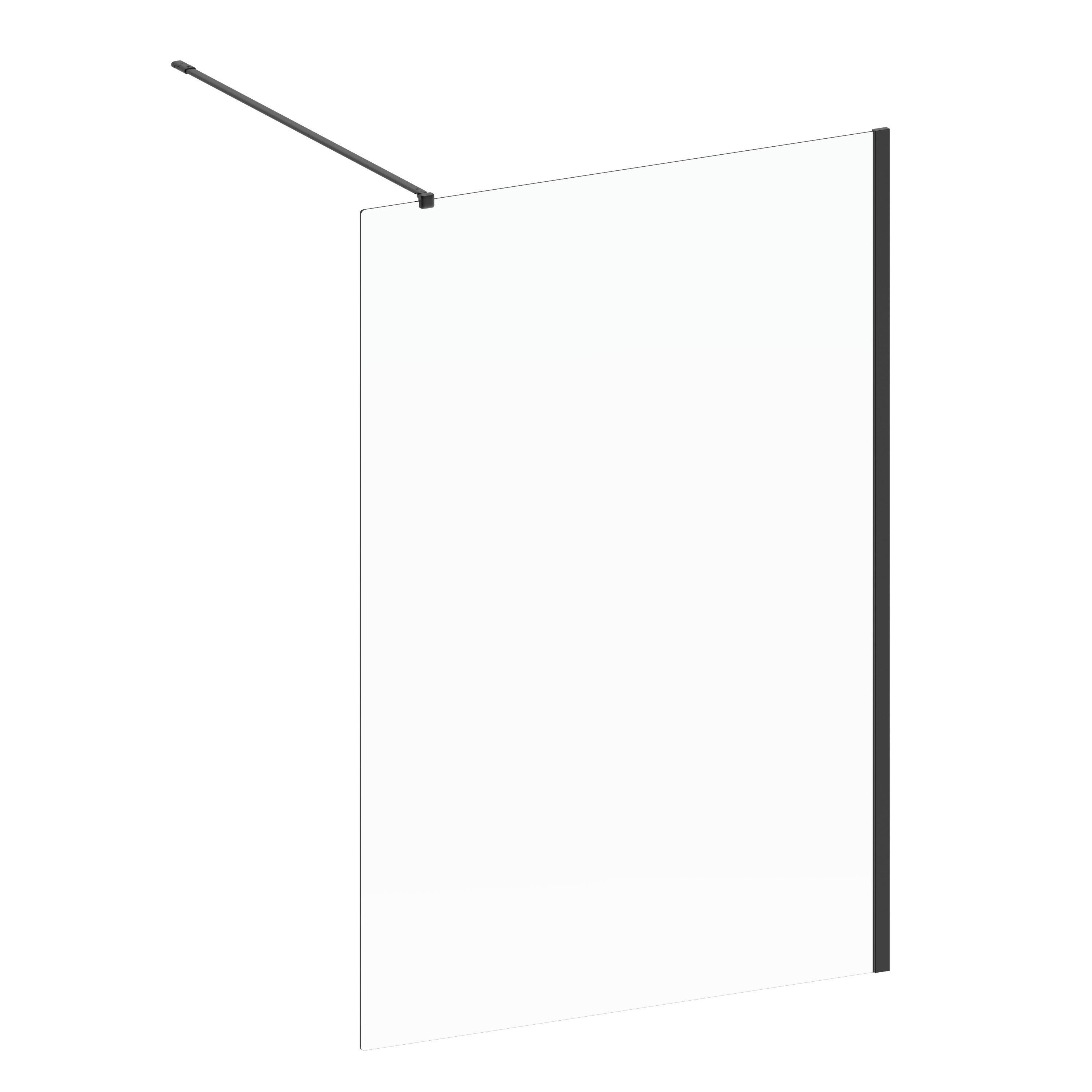 Kabina Walk-in Remix 120 x 200 cm czarna Sensea