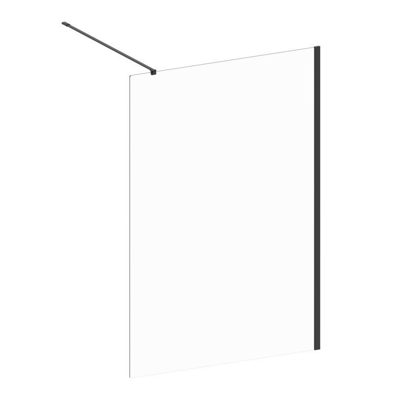 Kabina Walk-in Remix 120 x 200 cm czarna Sensea