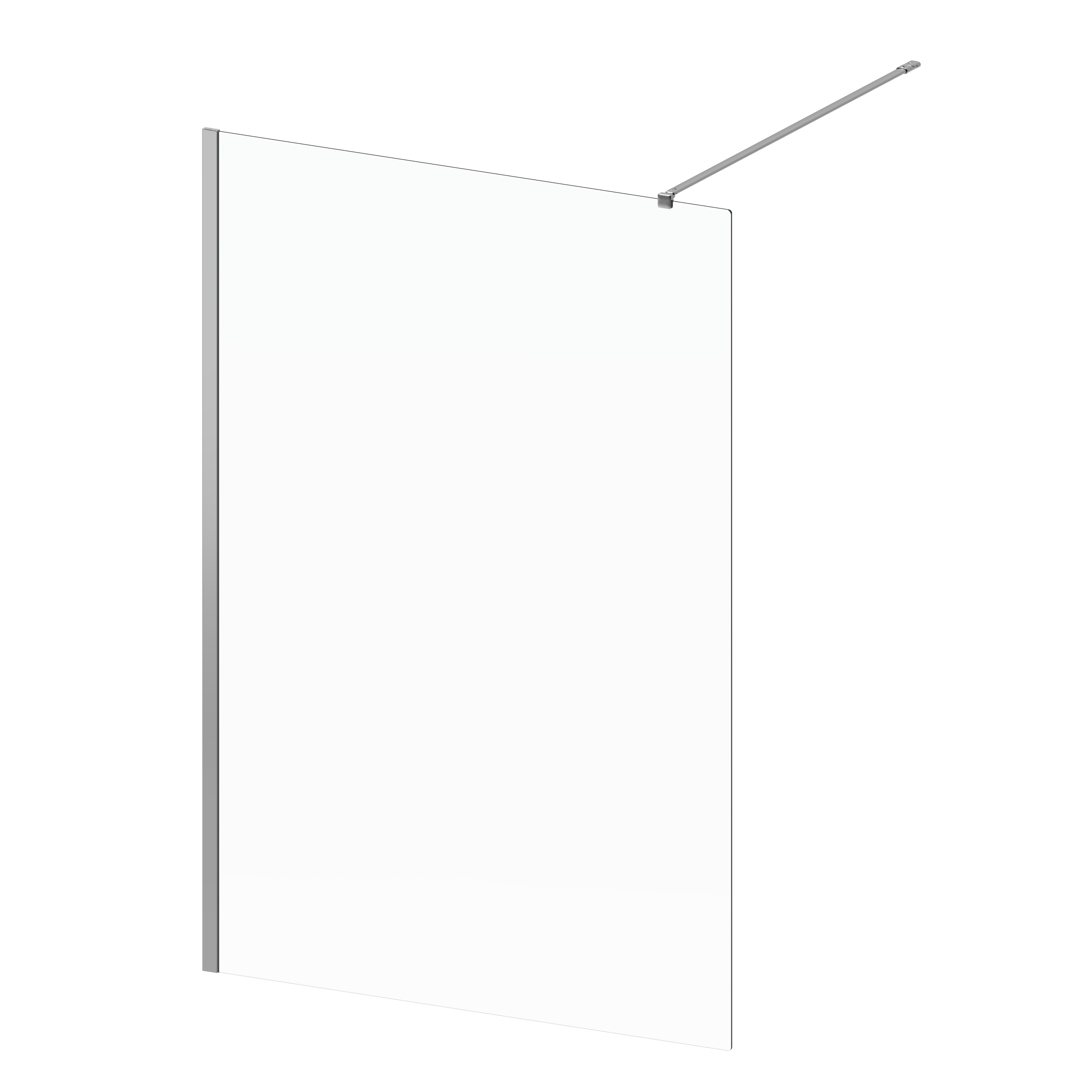 Painel de duche 120x200 cm transparente cromado Sensea Remix - 3