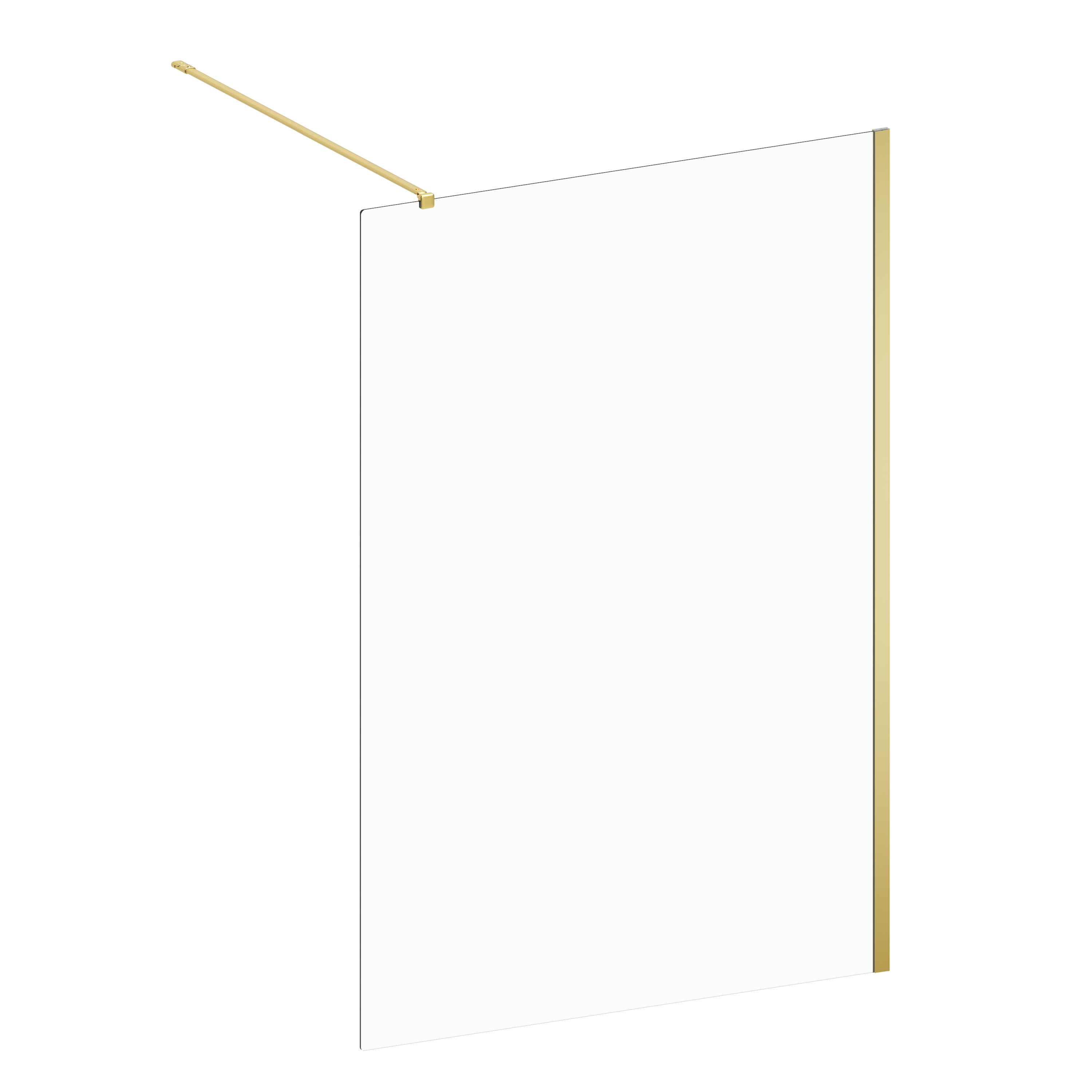Kabina Walk-in Remix 120 x 200 cm złota Sensea