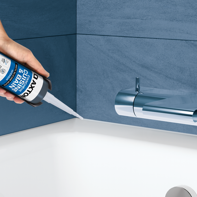 Mastic de silicone neutre AXTON, transparent, 280 ml
