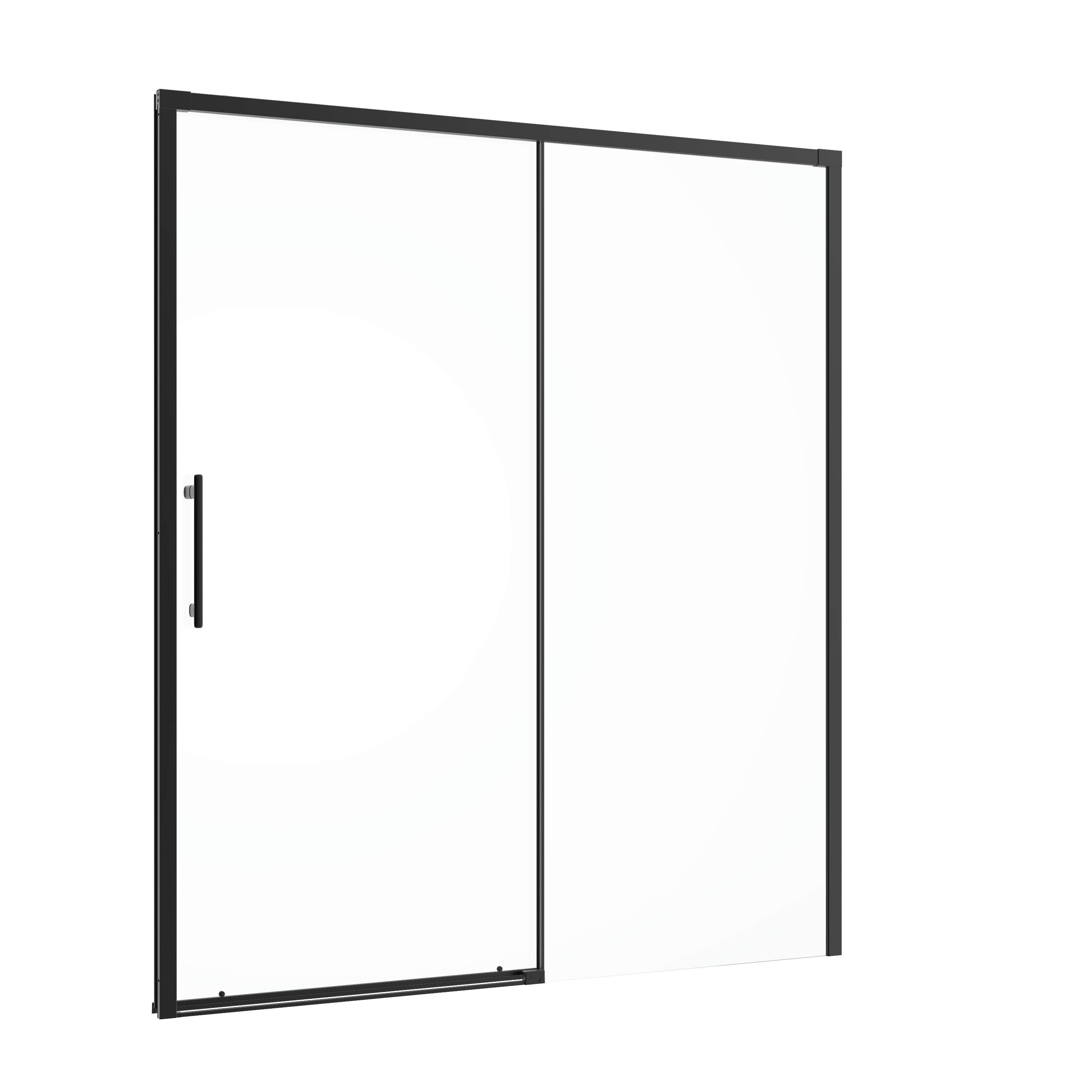 Mampara de ducha frontal corredera  Remix2 perfil negro (156.5-160.5)x195 cm - 12