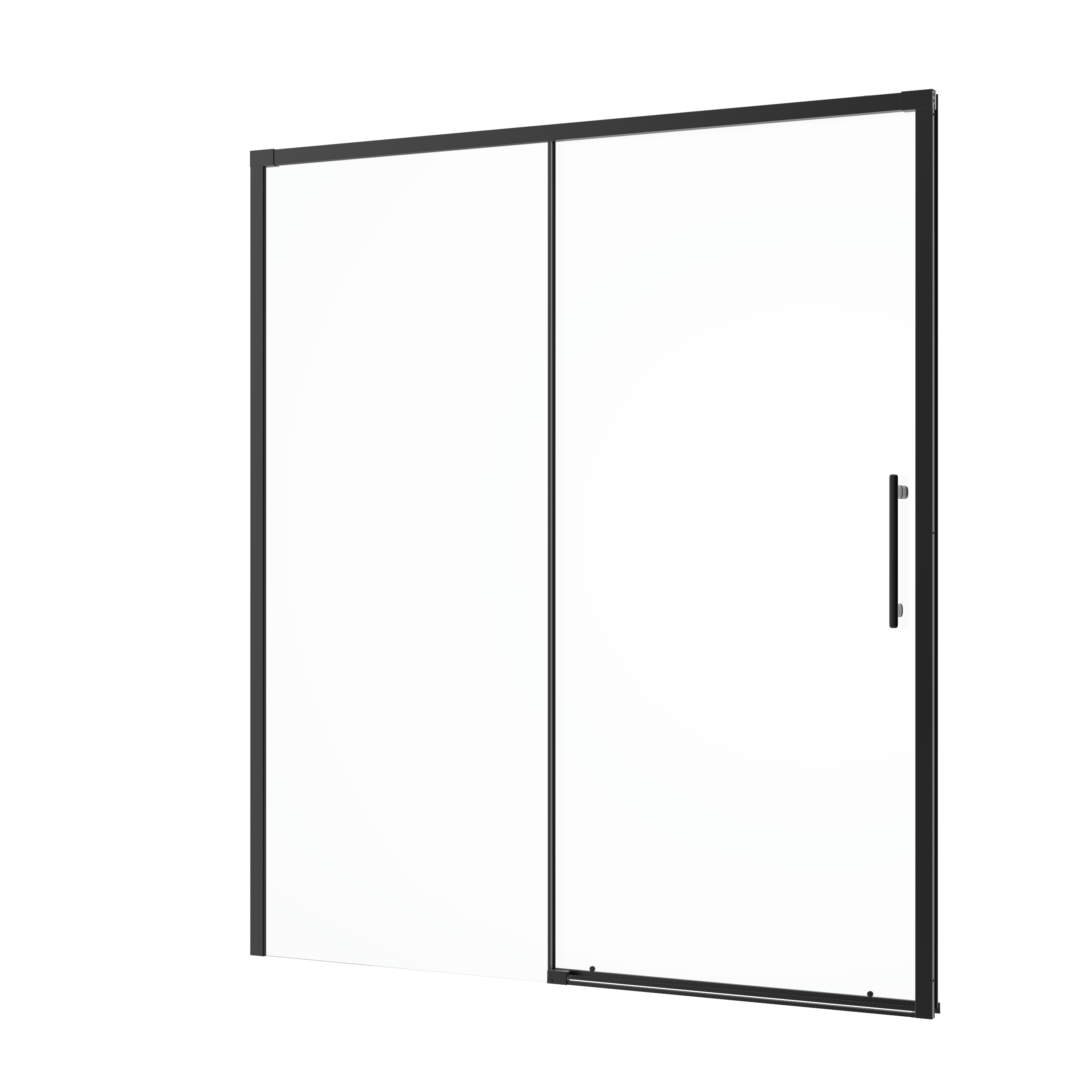 Mampara de ducha frontal corredera  Remix2 perfil negro (156.5-160.5)x195 cm - 13