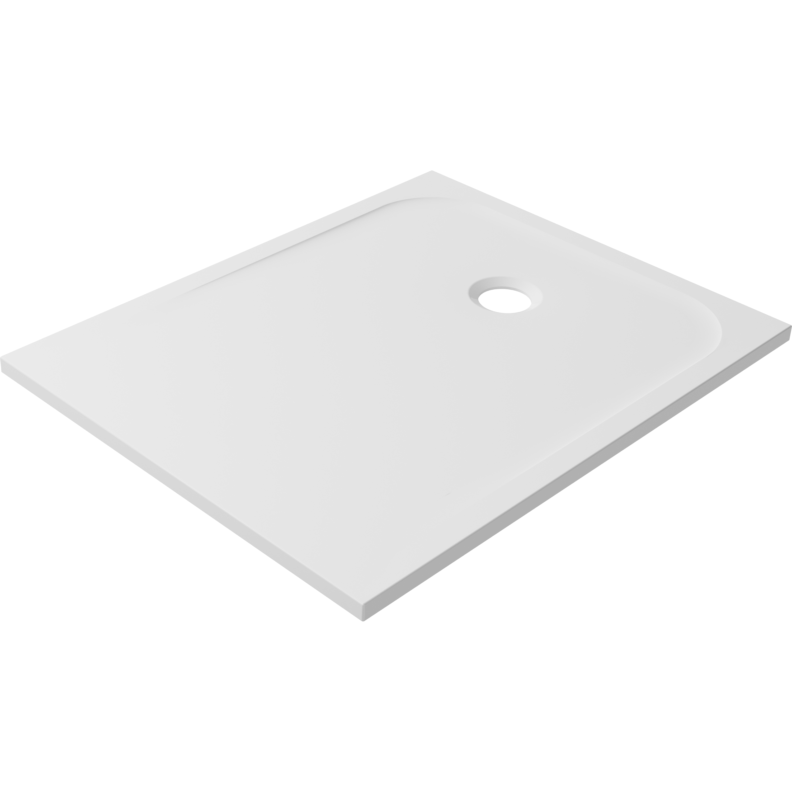 Receveur de douche résine blanc L.100 x l.80 cm Easy 2 - 3