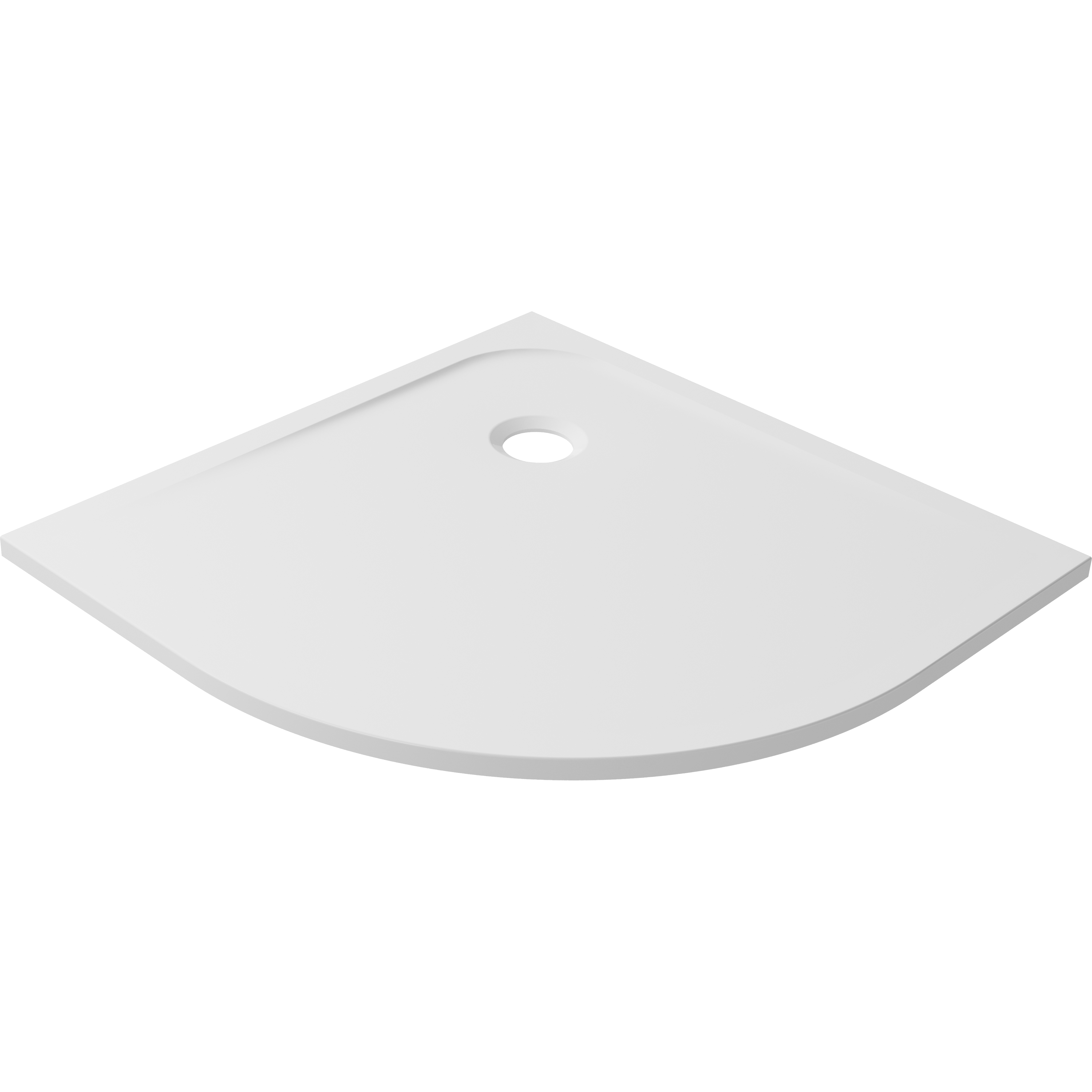 Receveur de douche résine blanc 1/4 cercle L.80xl.80 cm Easy 2 - 3