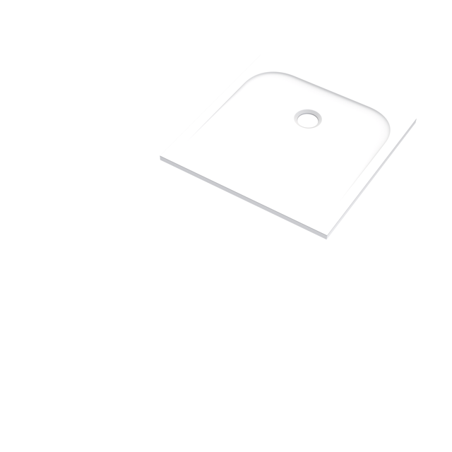 Piatto doccia SENSEA in composito minerale di resina gelificata Easy V2 bianco L 80 x L 80 x H 2.5 cm opaco