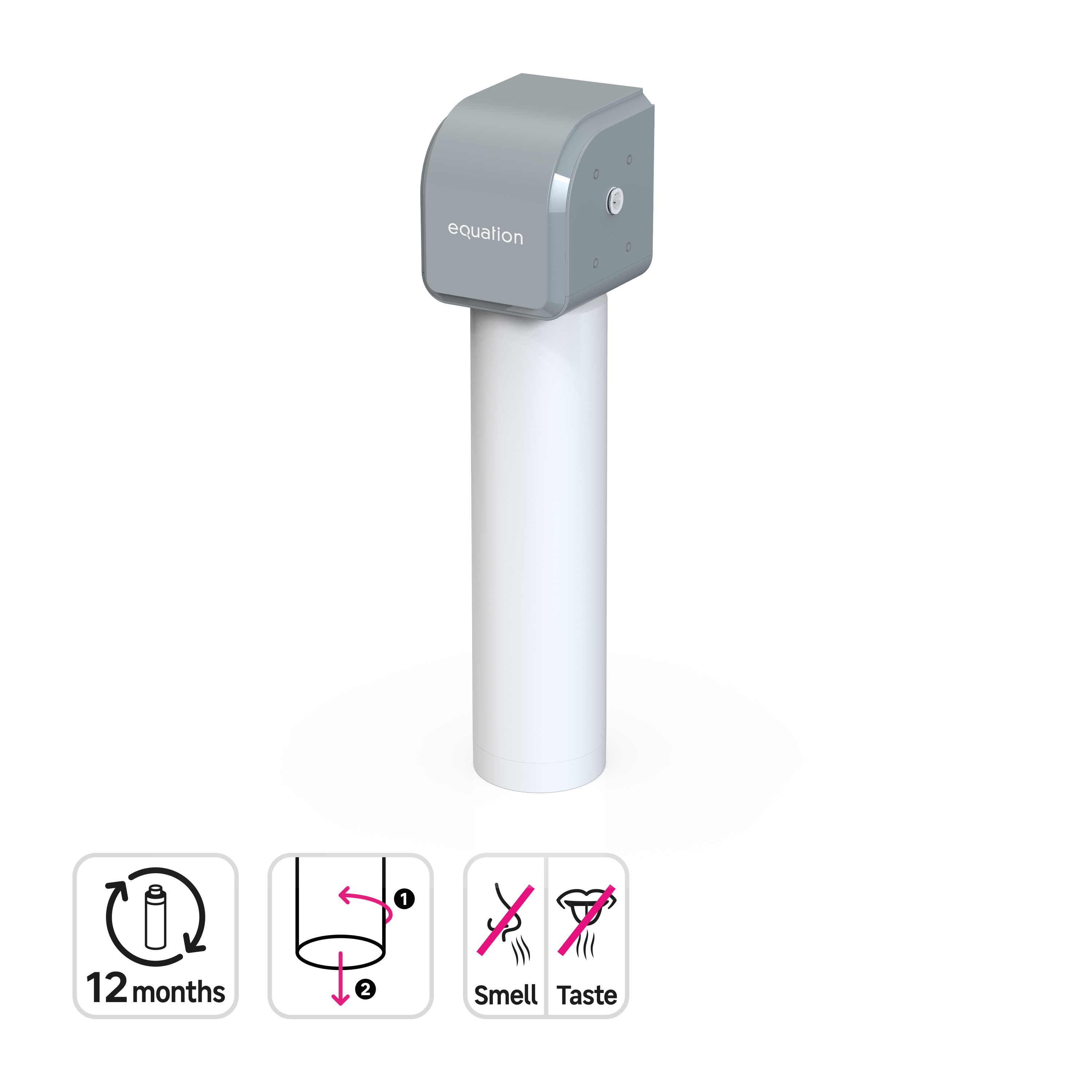 Filtre sous évier à charbon actif 3L/MIN, EQUATION - 5