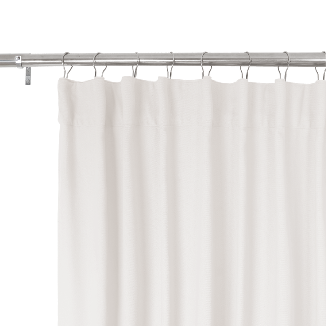 Rideau tamisant, Kalpe coton, blanc H.280 x l.200 cm INSPIRE