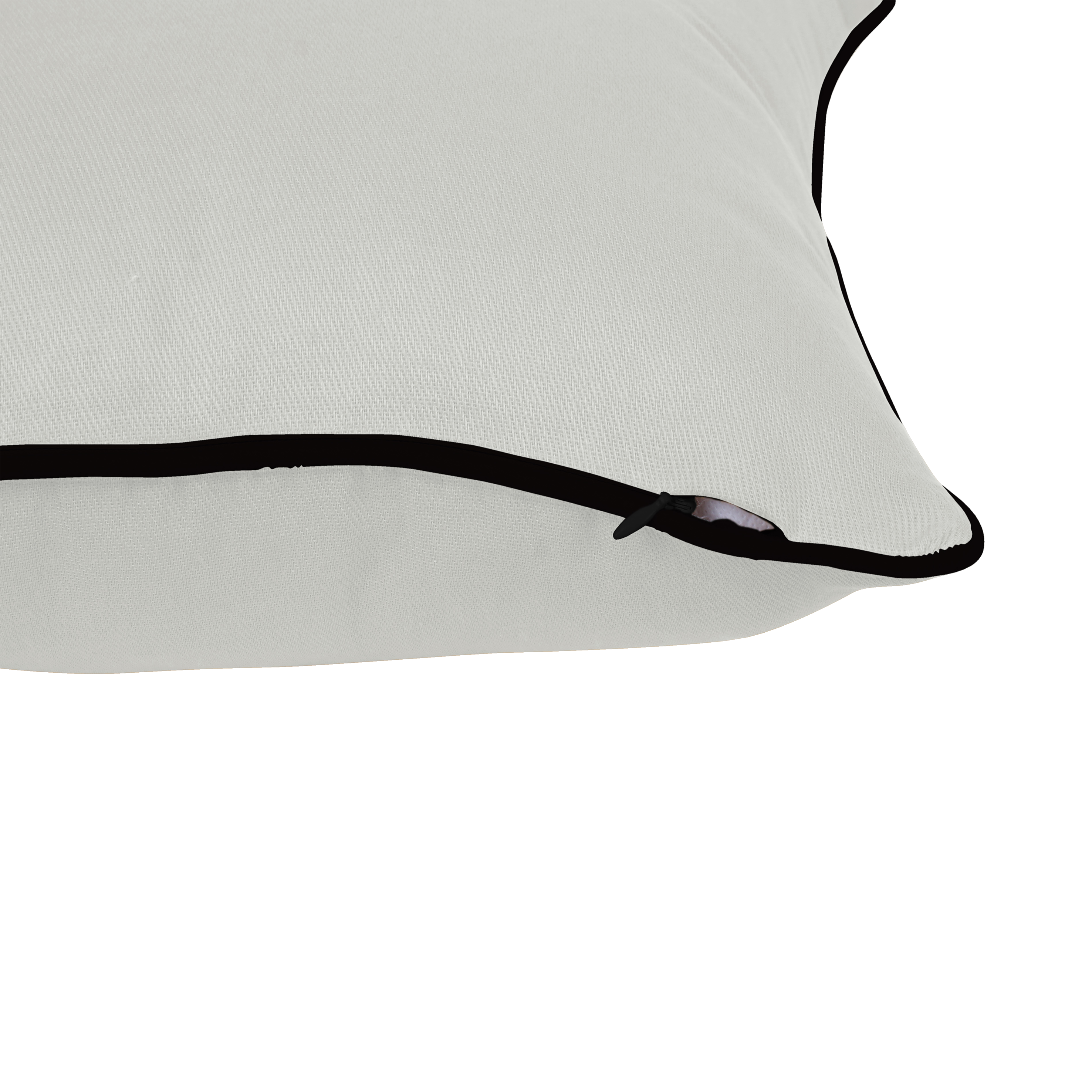 Cojín decorativo cuadrado Kalpe algodón liso blanco INSPIRE 45x45cm - 6