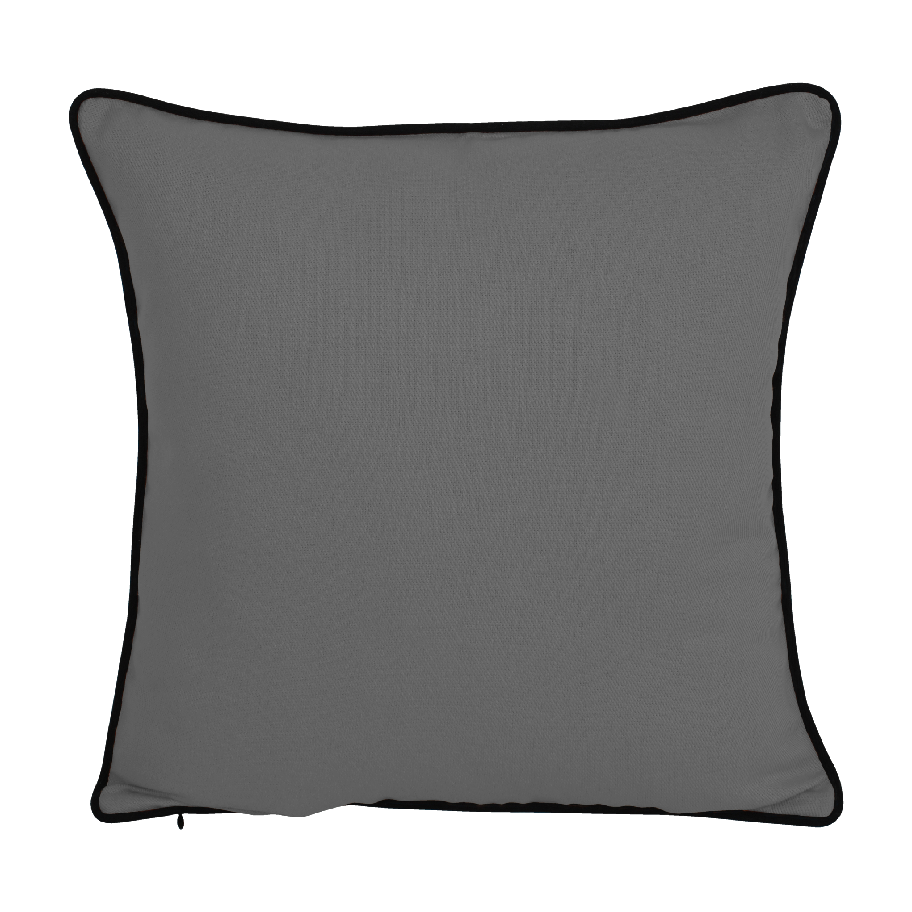 Cojín decorativo inspire kalpe algodón gris granito 45x45cm