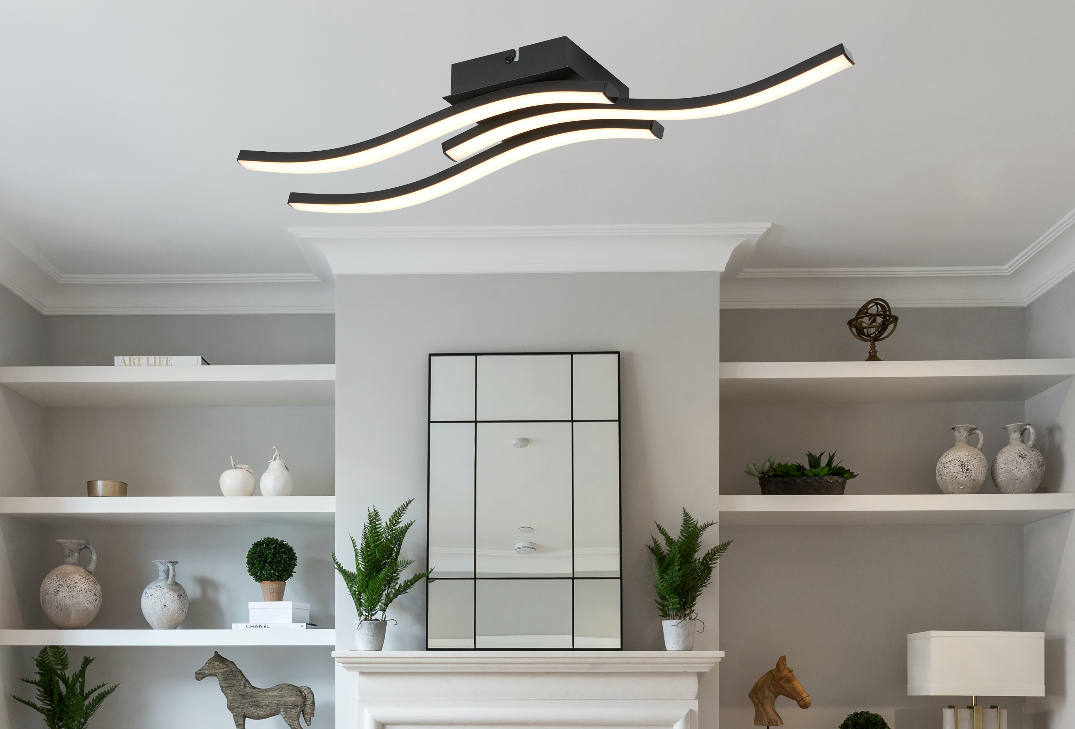 Plafon Bradox czarny 1440 lm LED Reality - 2