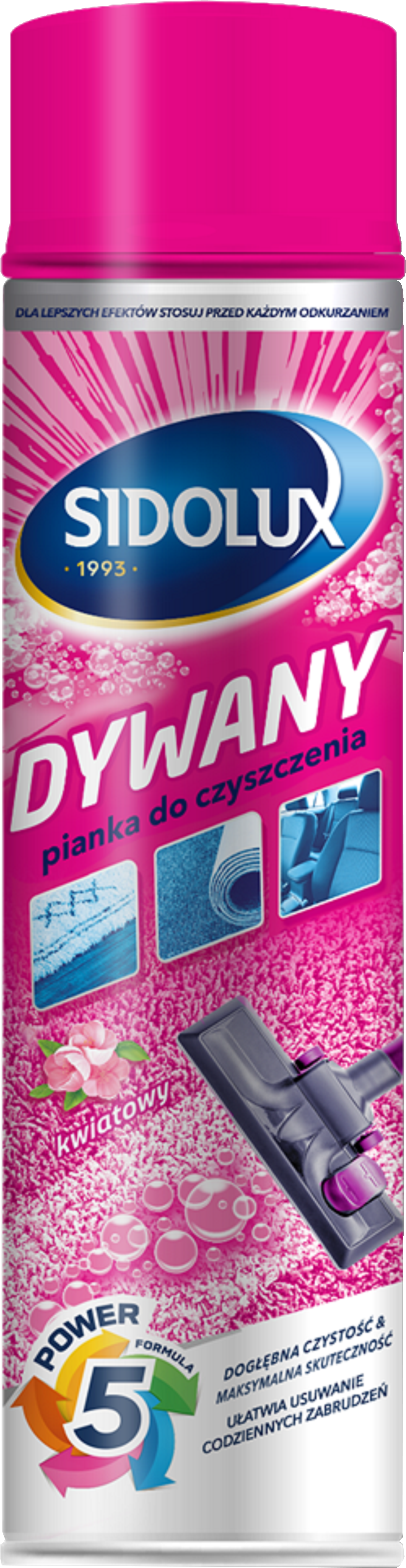 Pianka do czyszczenia dywanów 0.6 l Sidolux Profi
