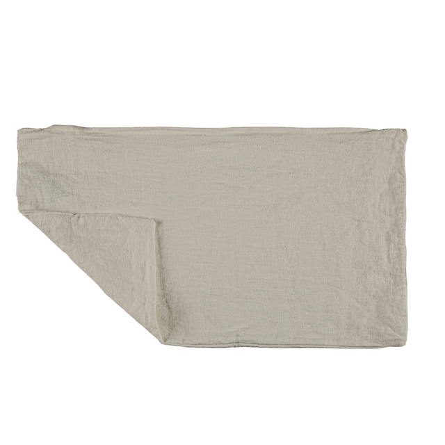 Funda de cojín rectangular Danae 100% lino lavado 30 x 50 cm INSPIRE liso beige natural doble cara con cremallera
