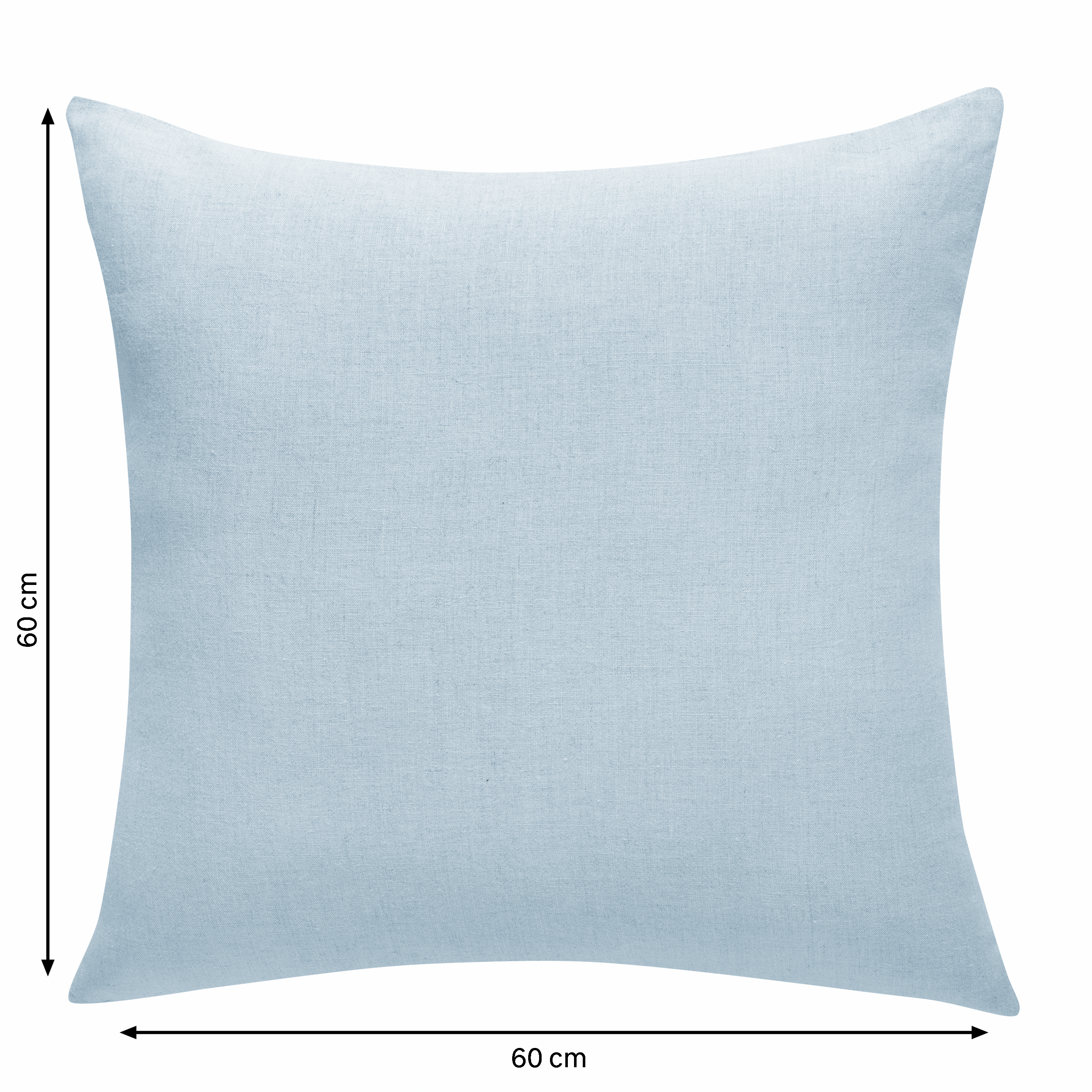 Poszewka na poduszkę lniana Danae Celadon jasnoniebieska 60 x 60 cm Inspire - 5