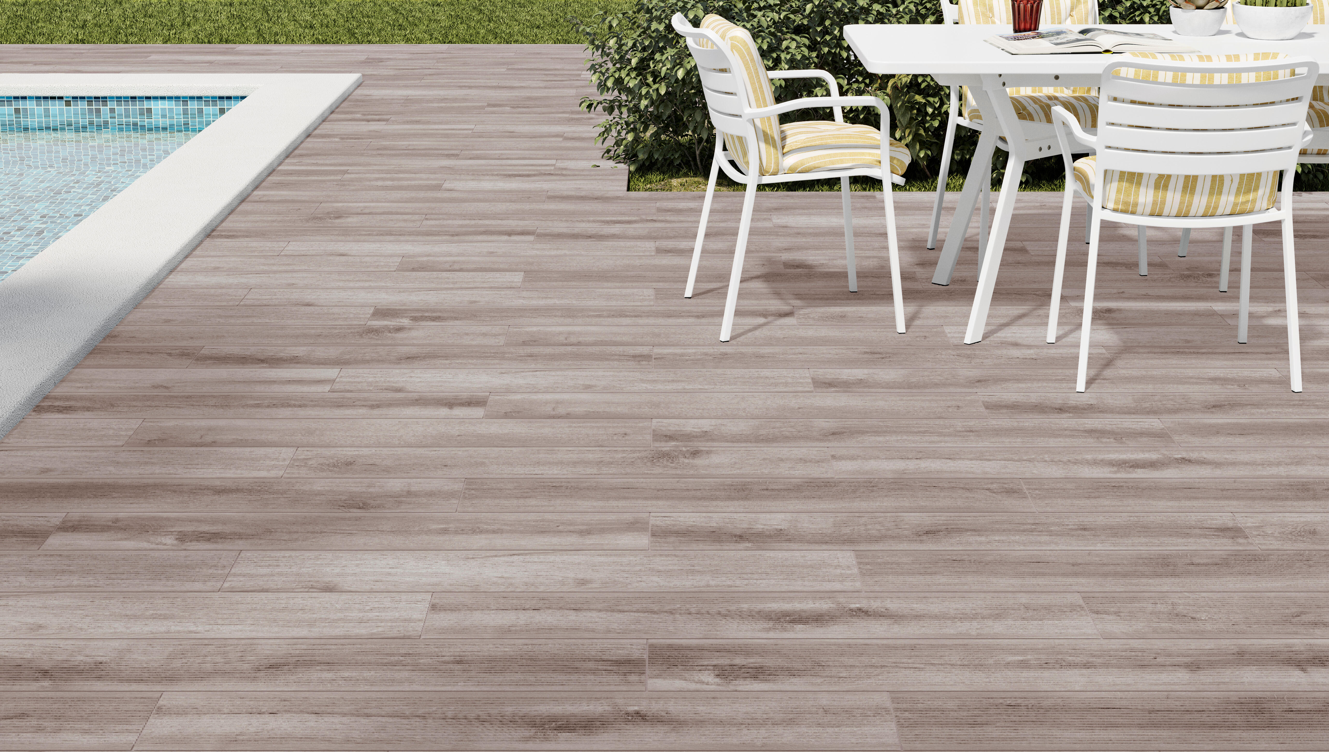 Pavimento cerâmico Exterior 22,5x90 cm Harmony Merida Deck - 7