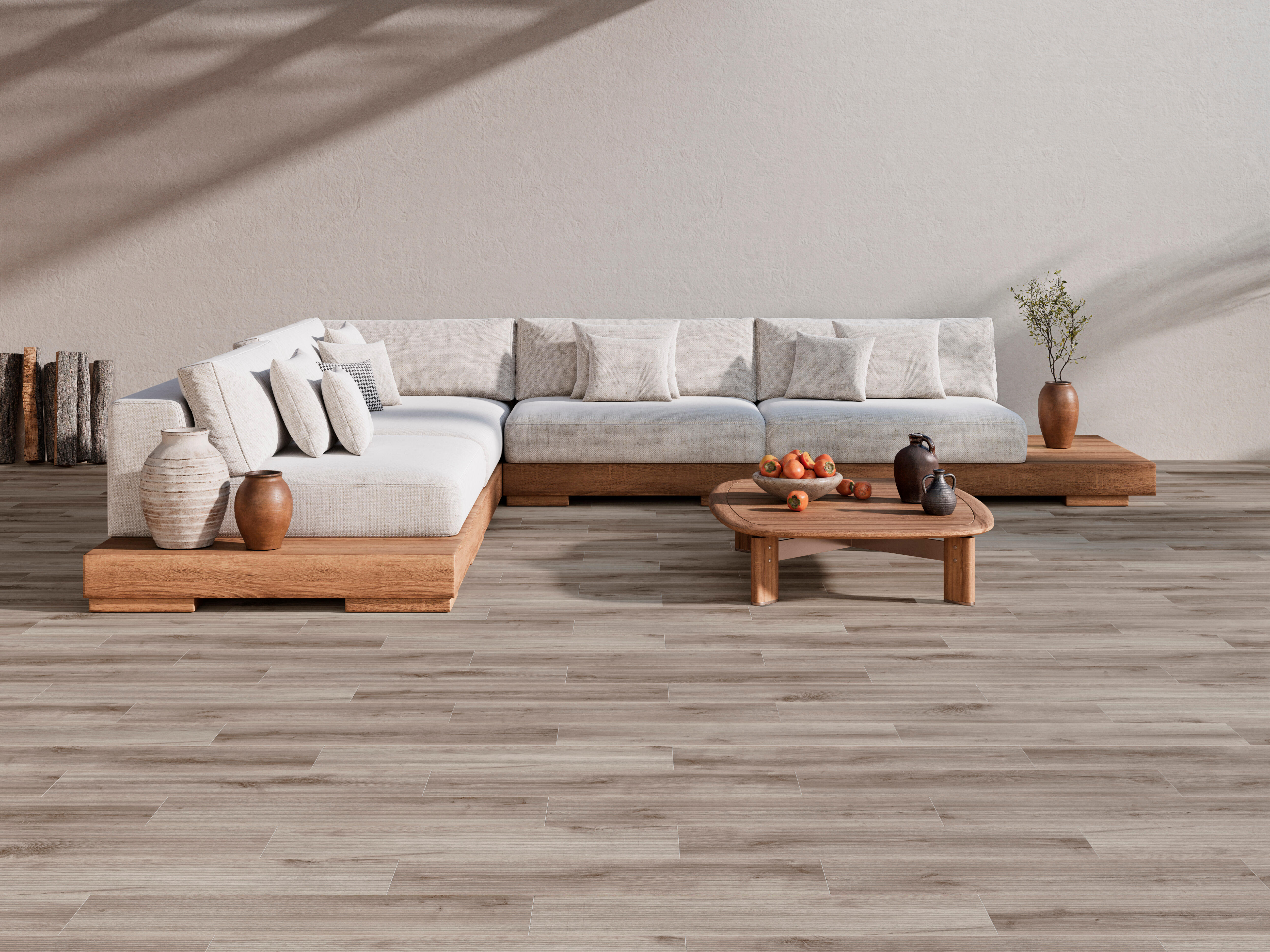 Pavimento cerâmico Exterior 22,5x90 cm Harmony Merida Deck - 2