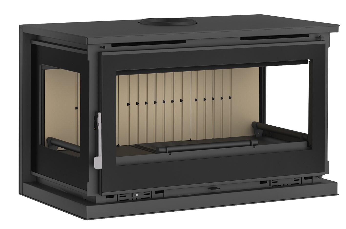 Estufa de leña para colgar bea 73s eco 12,6 kw