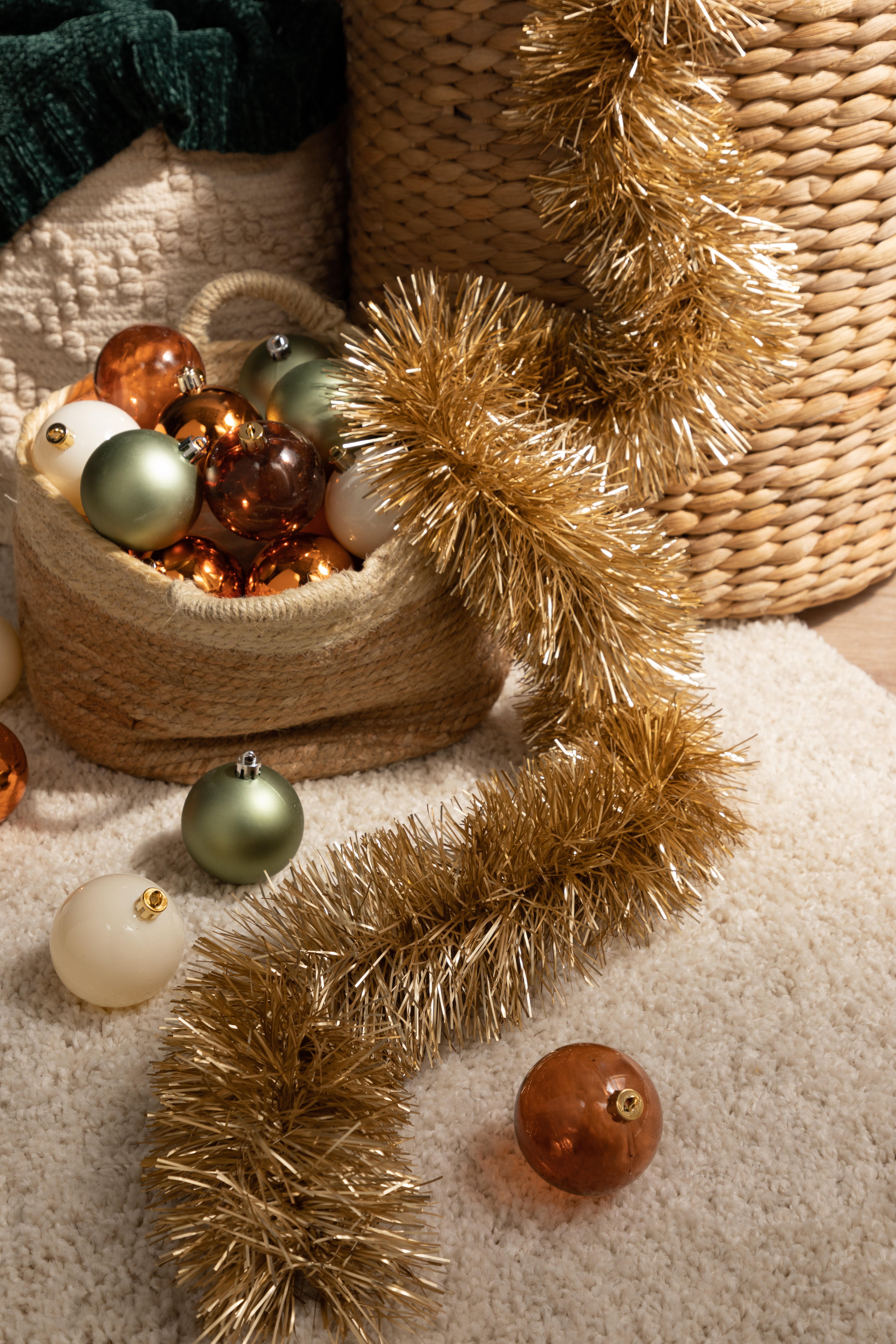 Espumillón amarillo / dorado 2 m - 2