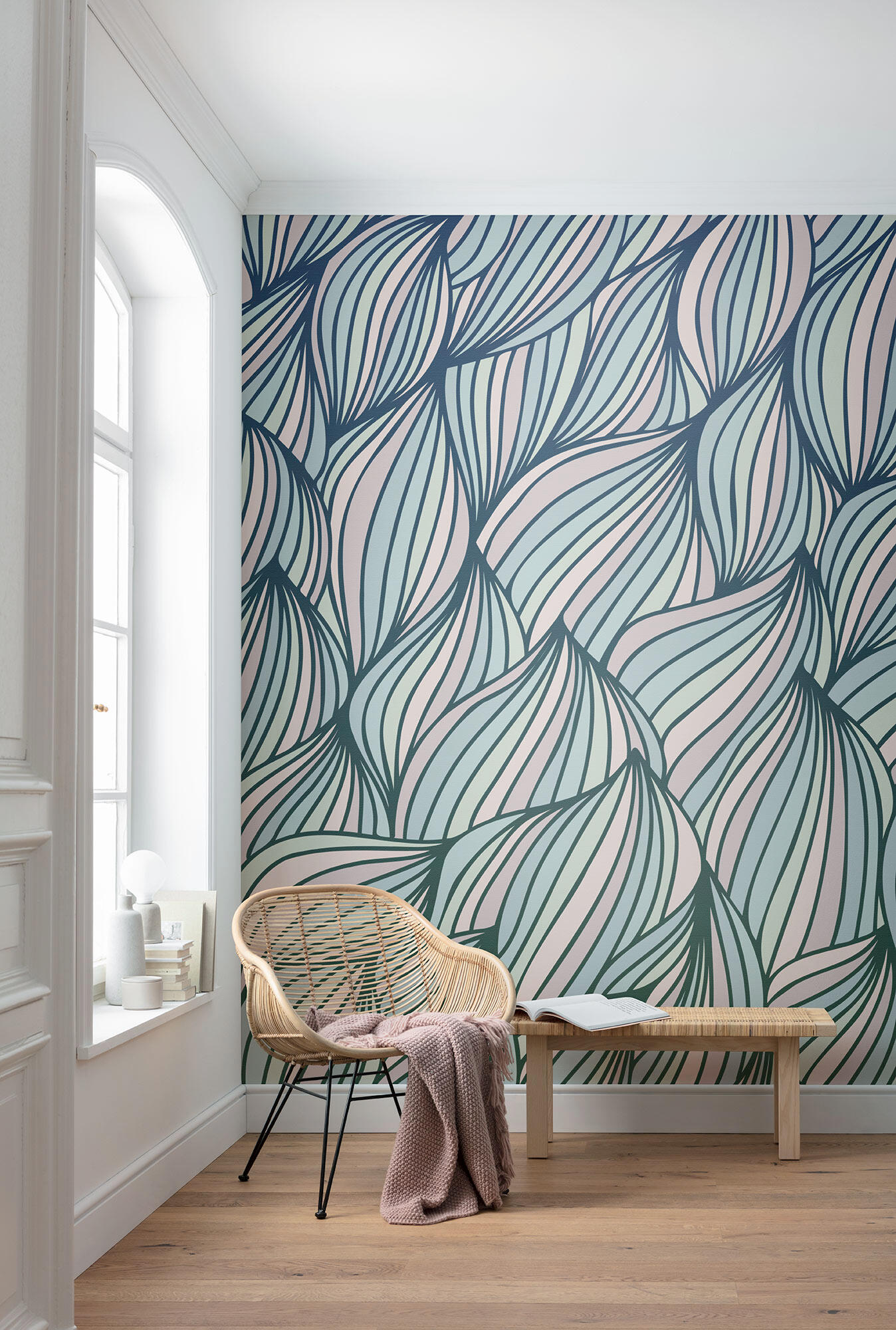 Papier peint panoramique FLAIR gentle waves l.250 x H.250 cm | Leroy Merlin