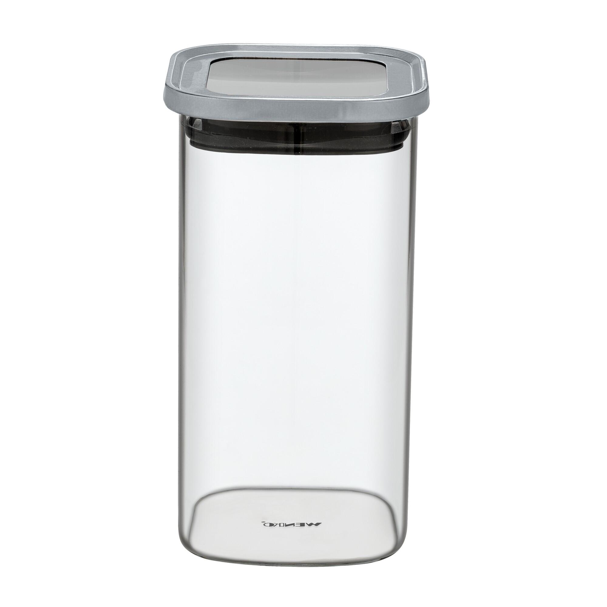 Bote de cocina de cristal con tapa clara 1.5l