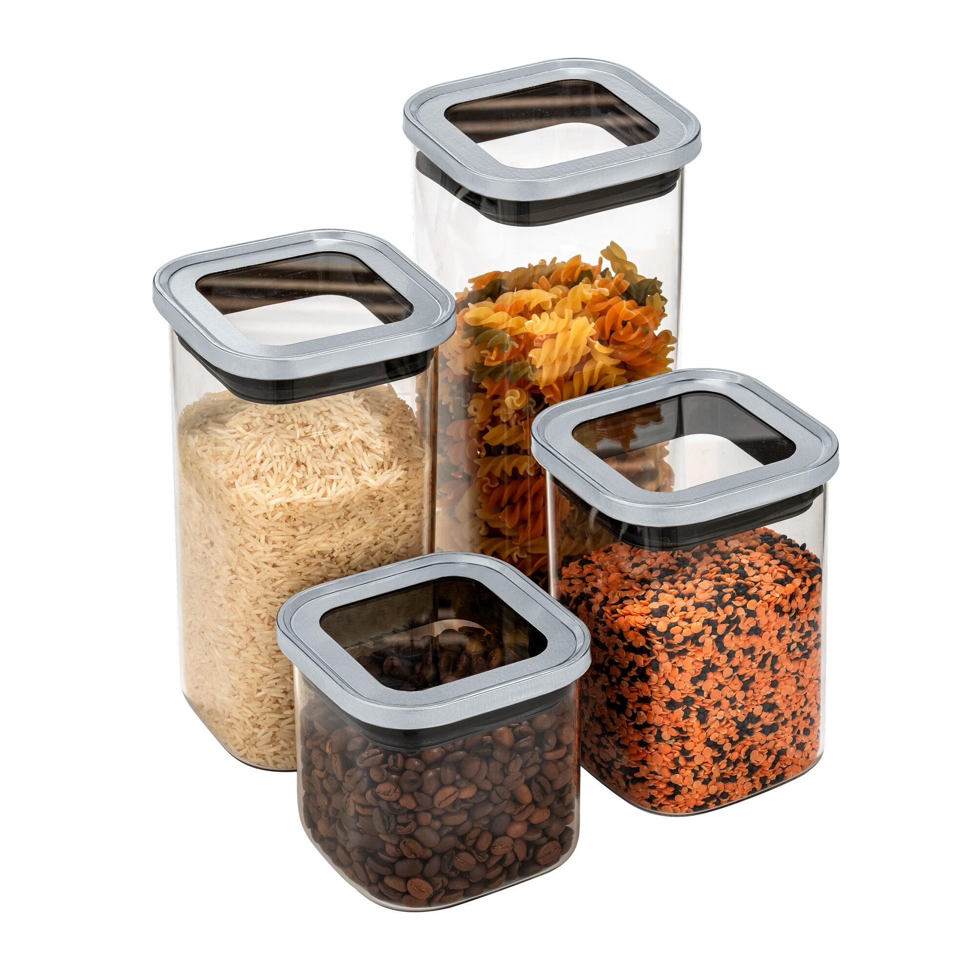 Bote de cocina de cristal con tapa clara 0.7l