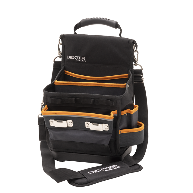 Bolsa para ferramentas de eletricista 12 litros poliéster 25x25x19 cm Dexter Pro