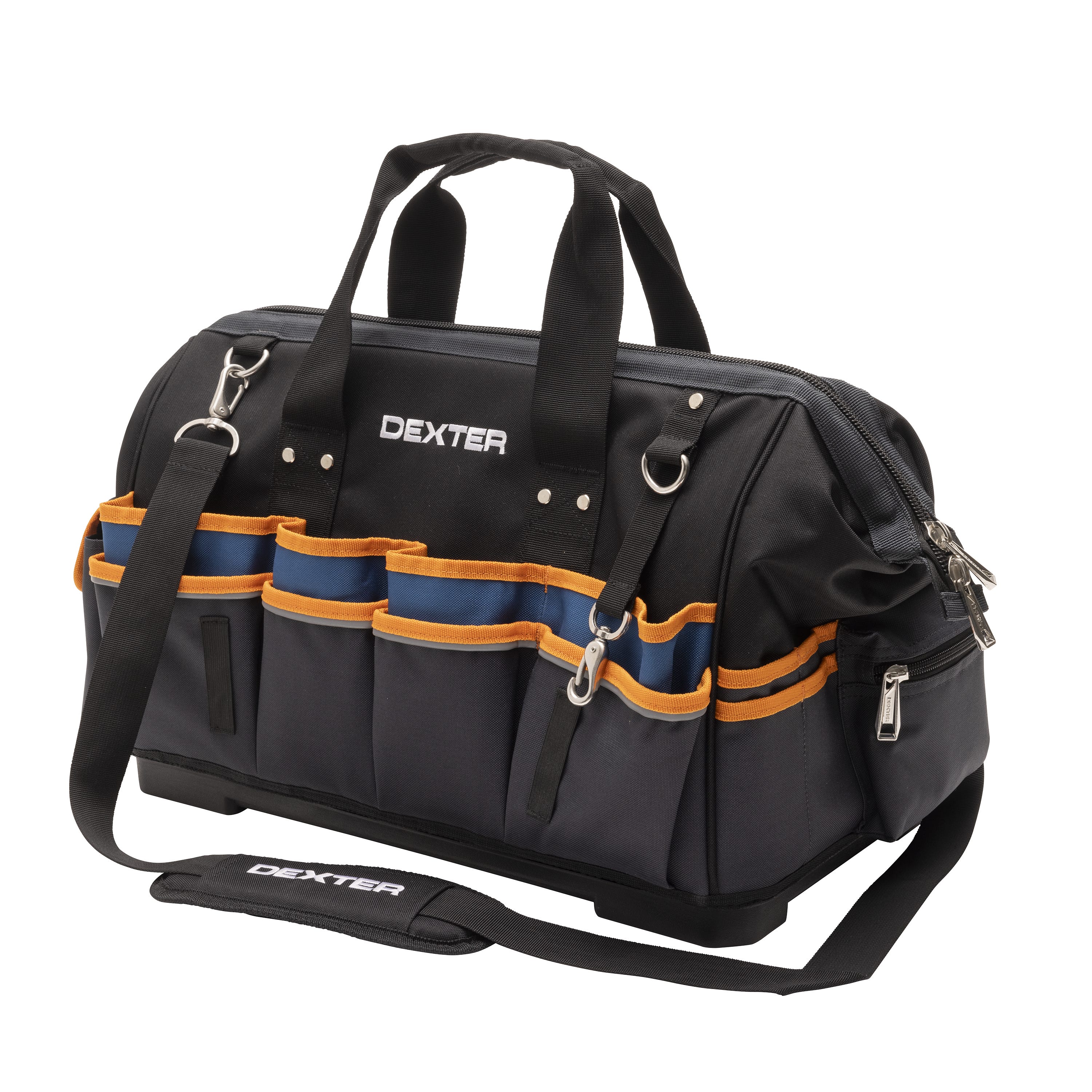 VEVOR Borsa Porta Attrezzi Con Ruote 50 Kg, 51x31x45 Cm, 27 Tasche, Manico Telescopico, Base - Foto 1