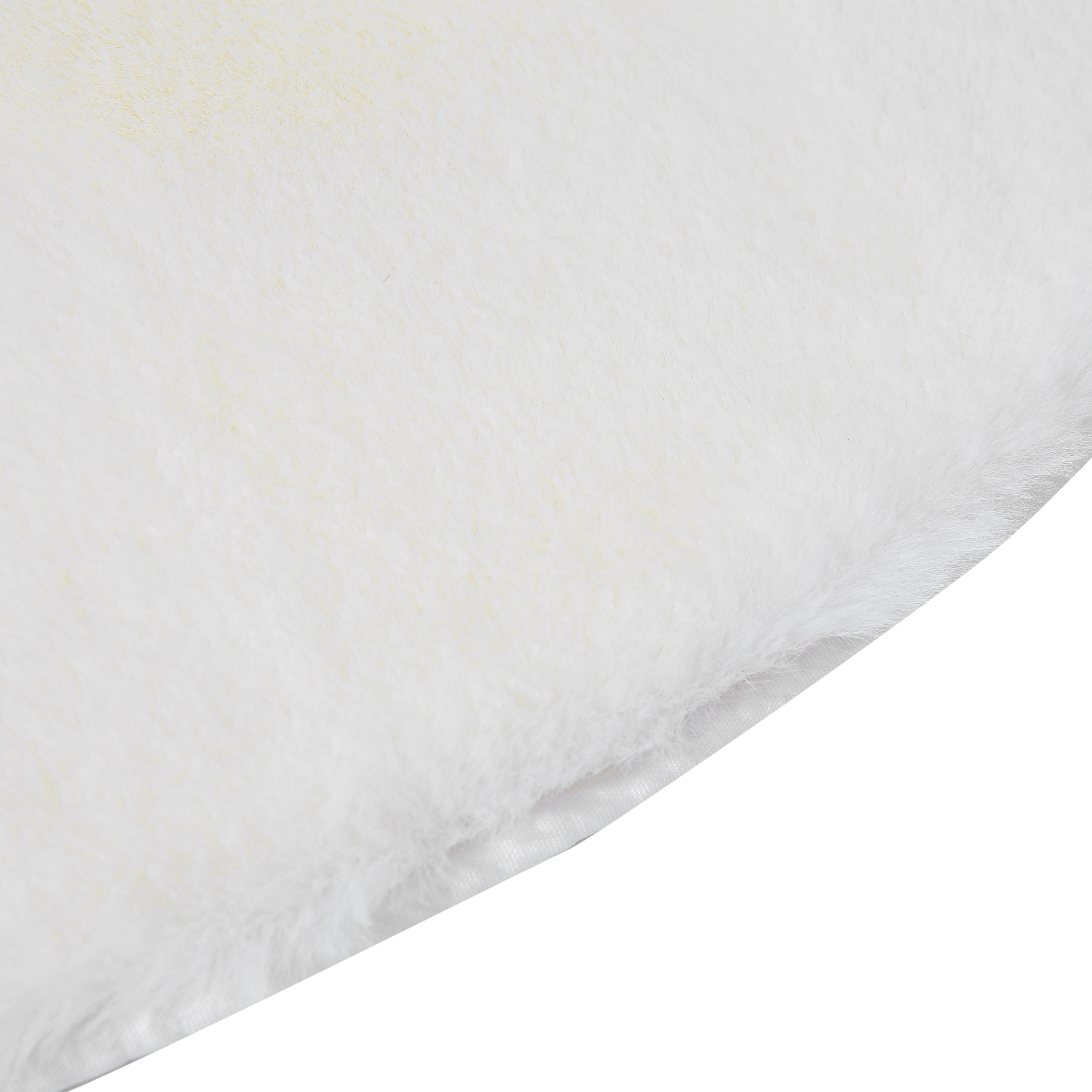 Tapete redondo liso INSPIRE BIANCA FAKE RABBIT D100CM CREAM 5 - 5