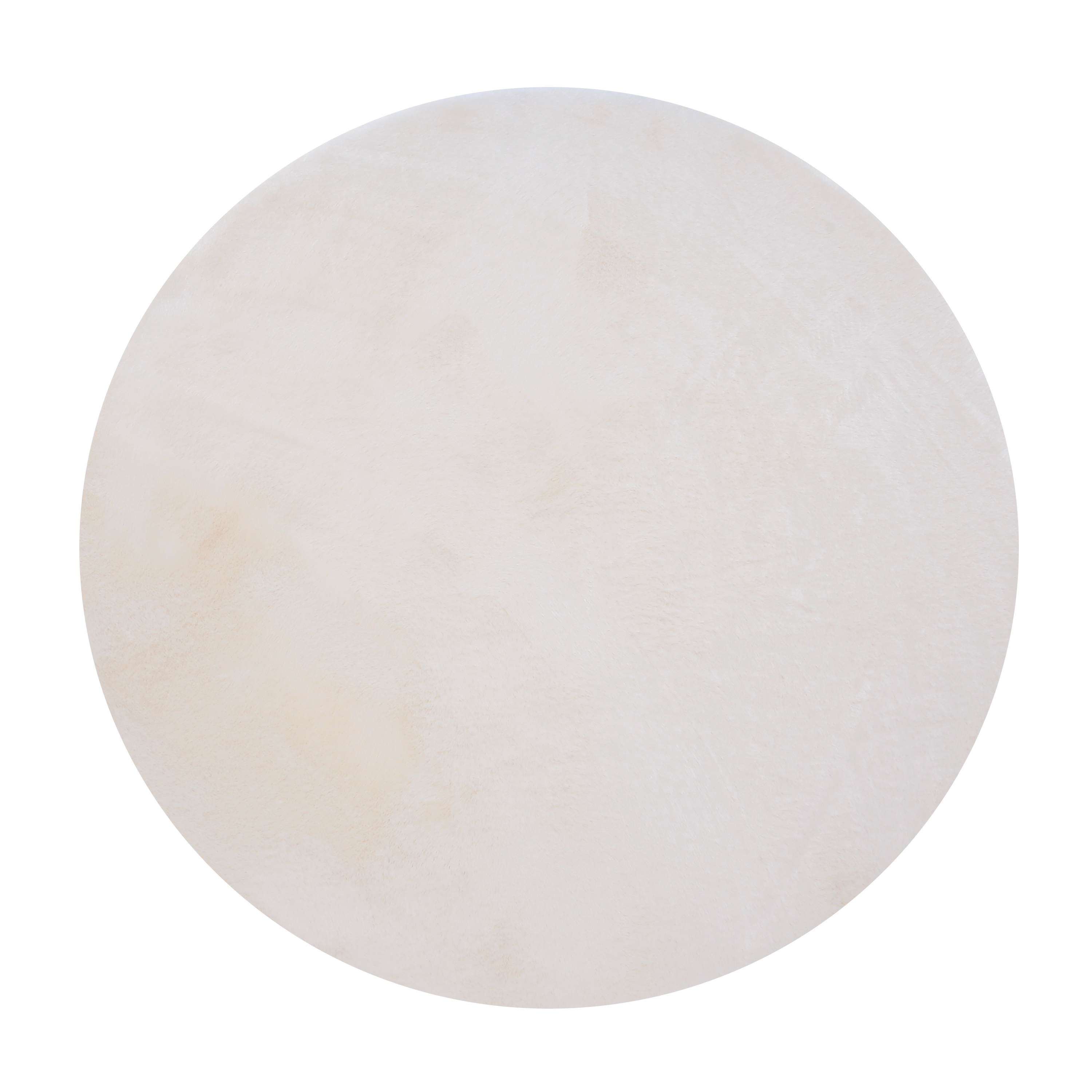 Tapete redondo liso INSPIRE BIANCA FAKE RABBIT D100CM CREAM 5 - 2