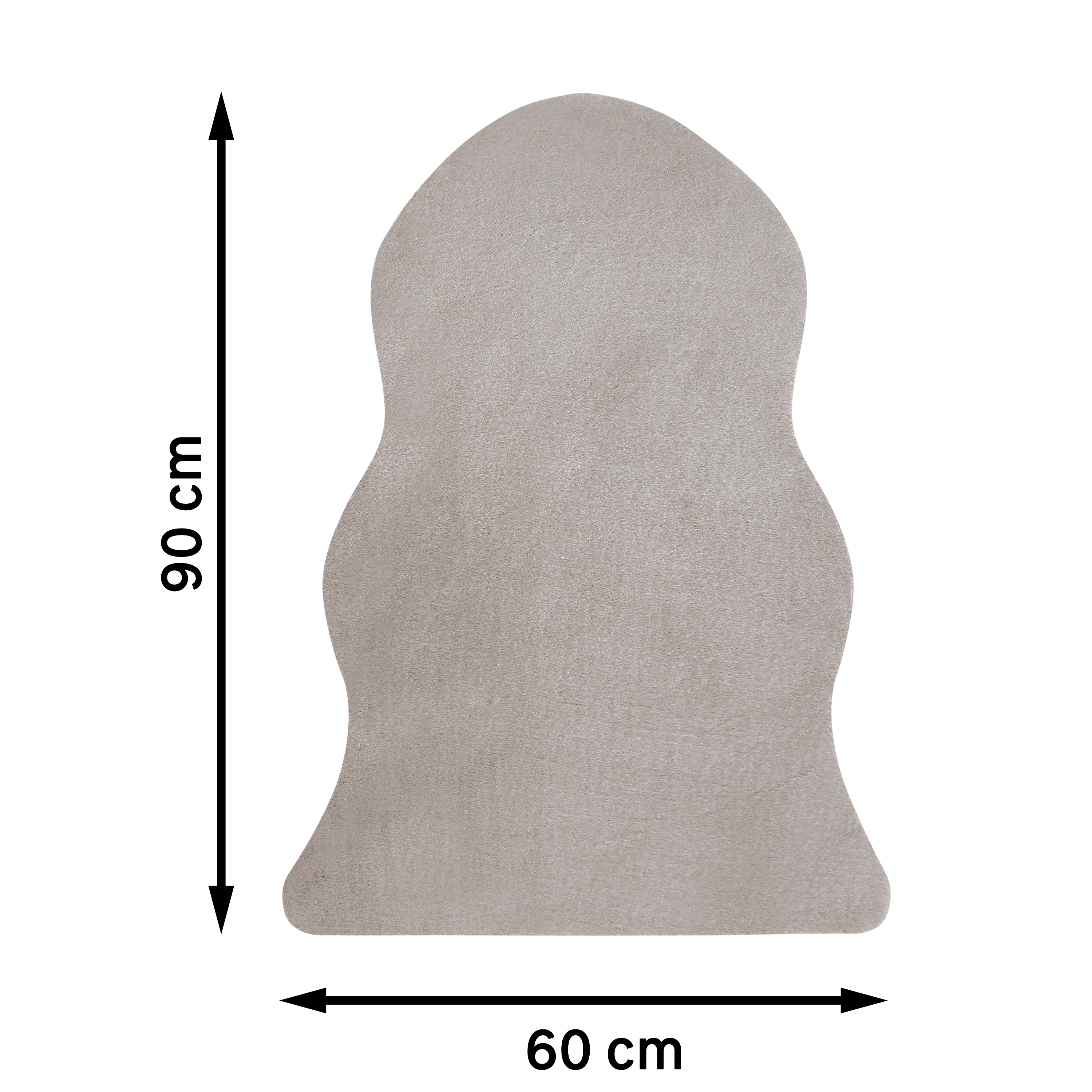 Tapete Liso Bianca Fake Rabbit 60x90cm Inspire - 7