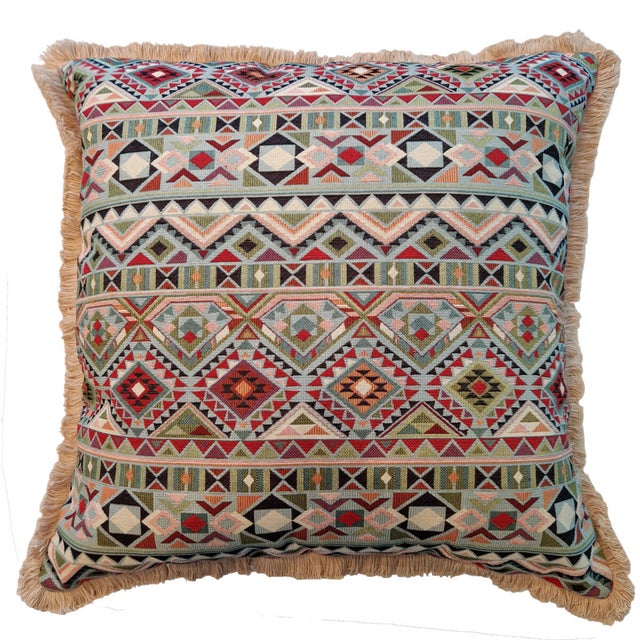 Cuscino Atenza verde/ecru 60 x 60 cm