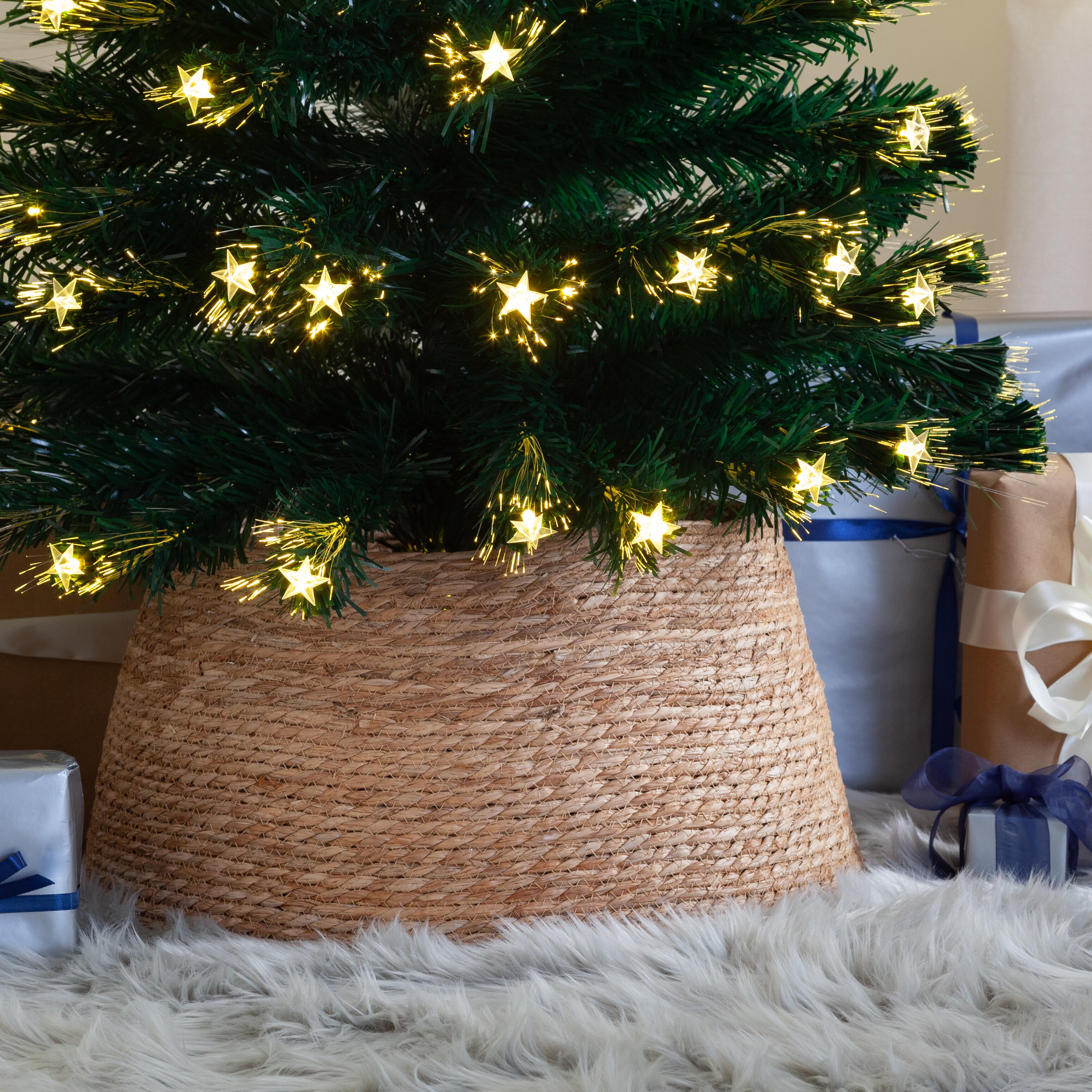 Base de árbol de fibra natural 26x50 cm - 2