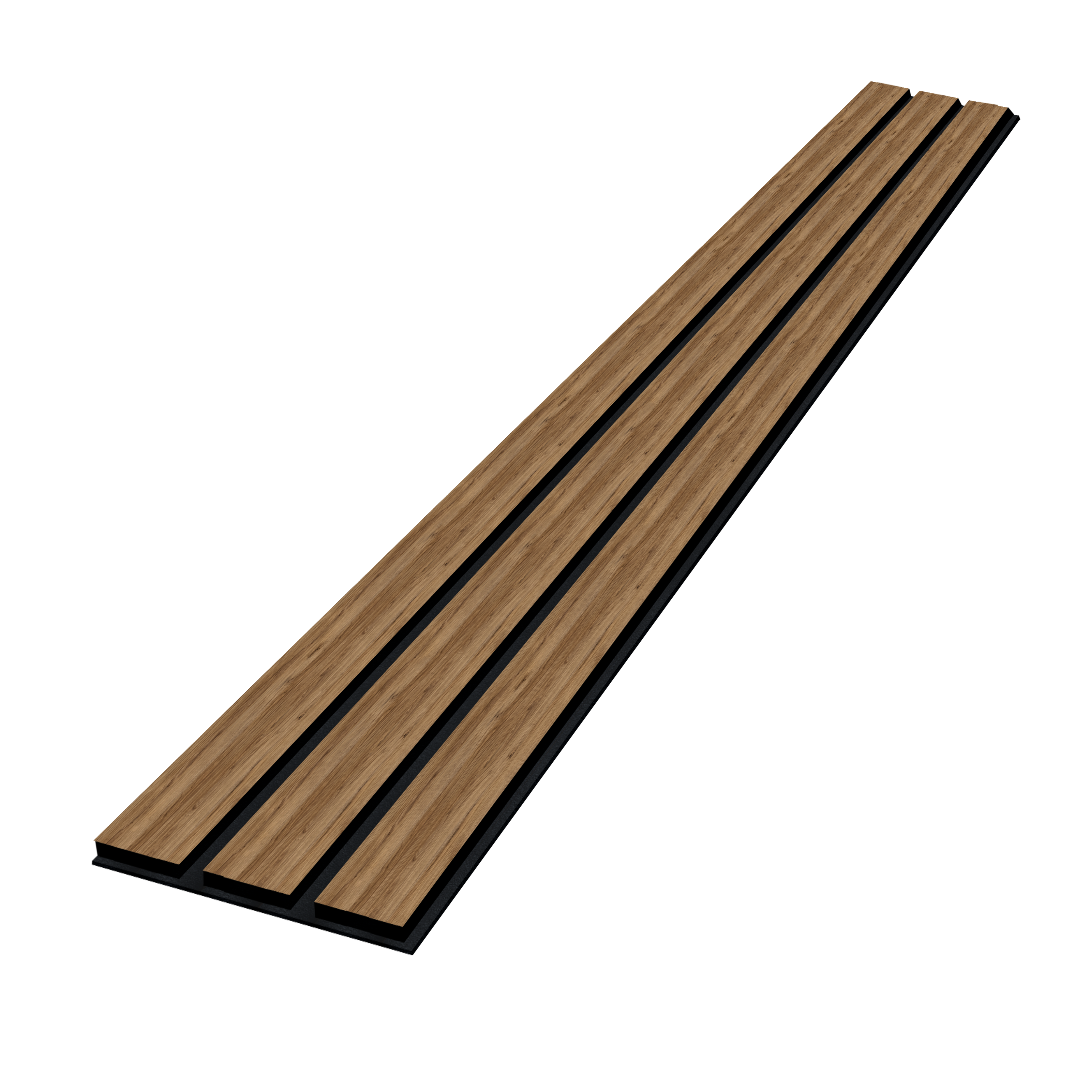 Panele ścienne 3D Lamel na czarnym filcu 265x30 cm Catania 3 Lamele - 3