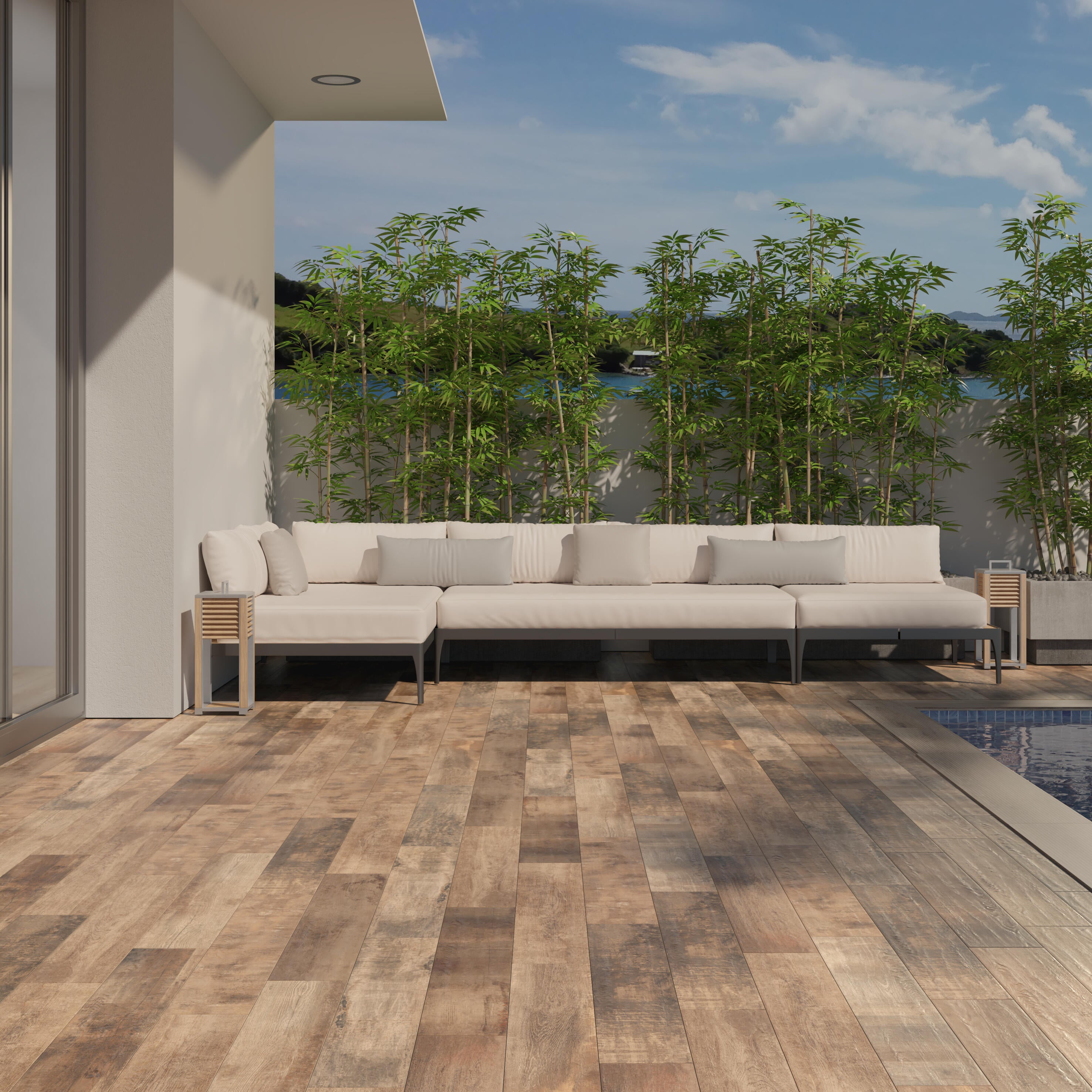 Suelo porcelánico Imara efecto madera natural 15x90 cm C3 ARTENS - 4