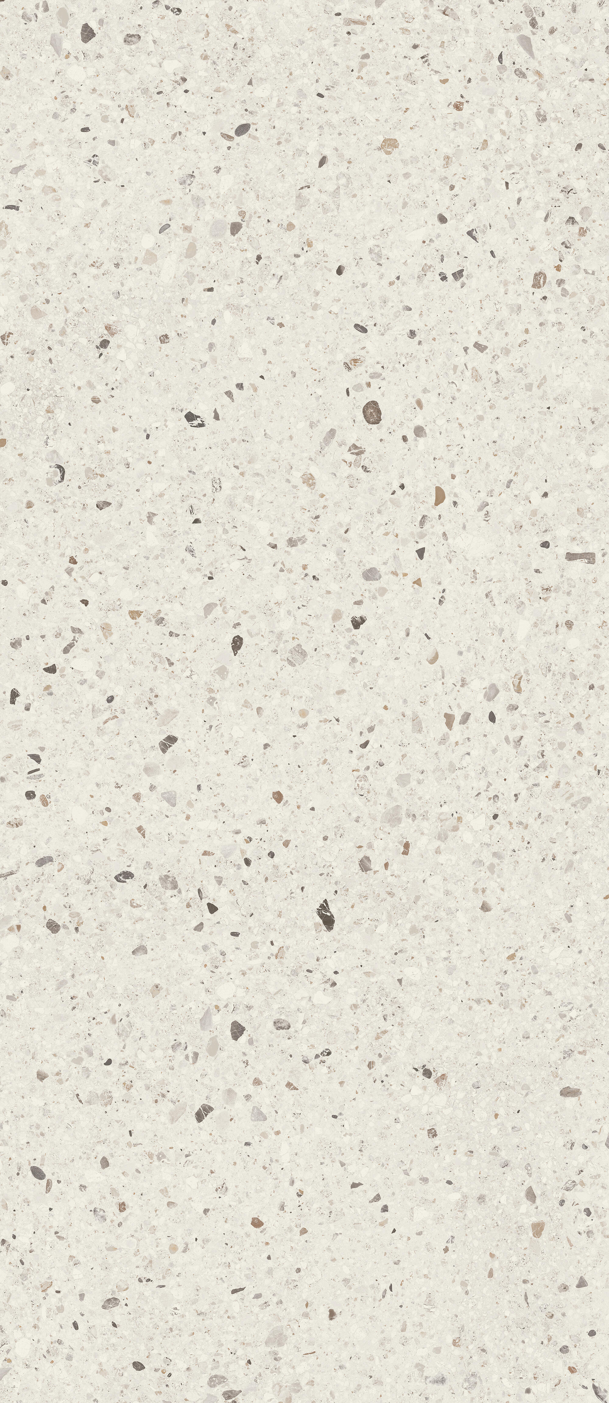 Carrelage sol intérieur effet terrazzo blanc Essentiel l.60.5 x L.121 cm - 2