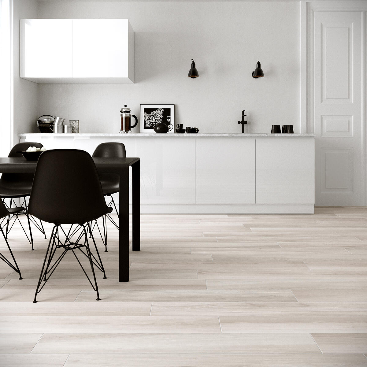 Carrelage sol intérieur effet bois gris Chalet l.20 x L.120 cm - 3