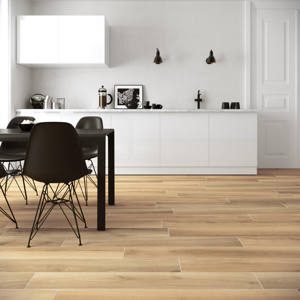 Carrelage mur intérieur/sol intérieur effet bois marron Chalet l.20 x L.120 cm - 3