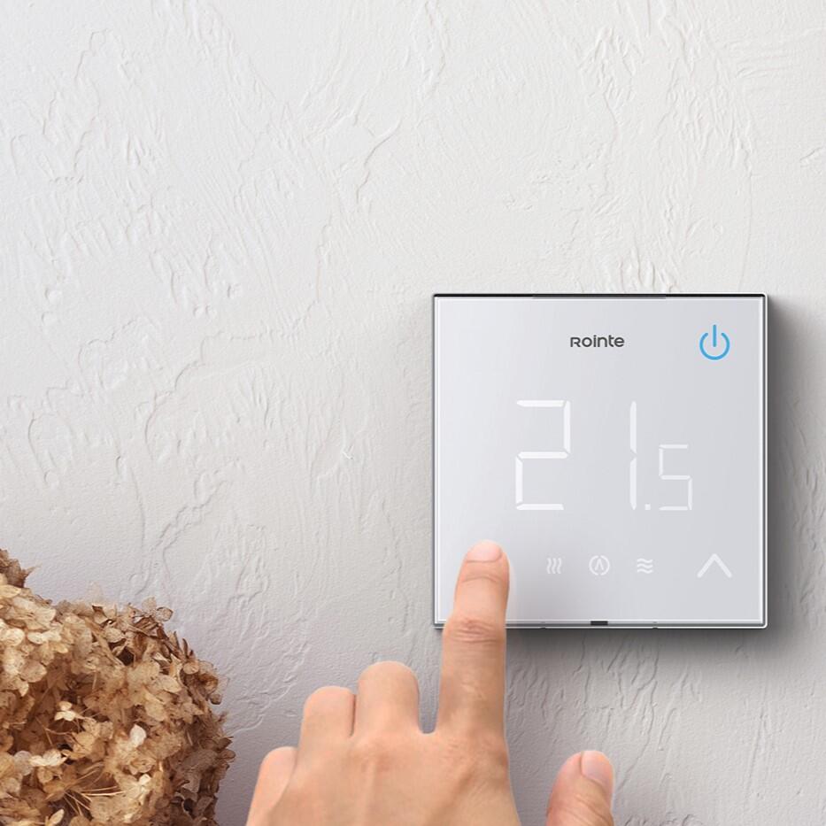 Termostato Digital Táctil WiFi ROINTE Blanco Leroy Merlin