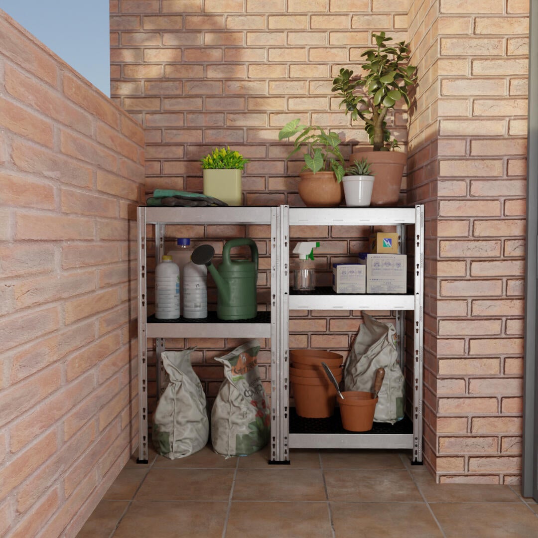 Estante metálica cinza 180X50X38cm 175KG - 8