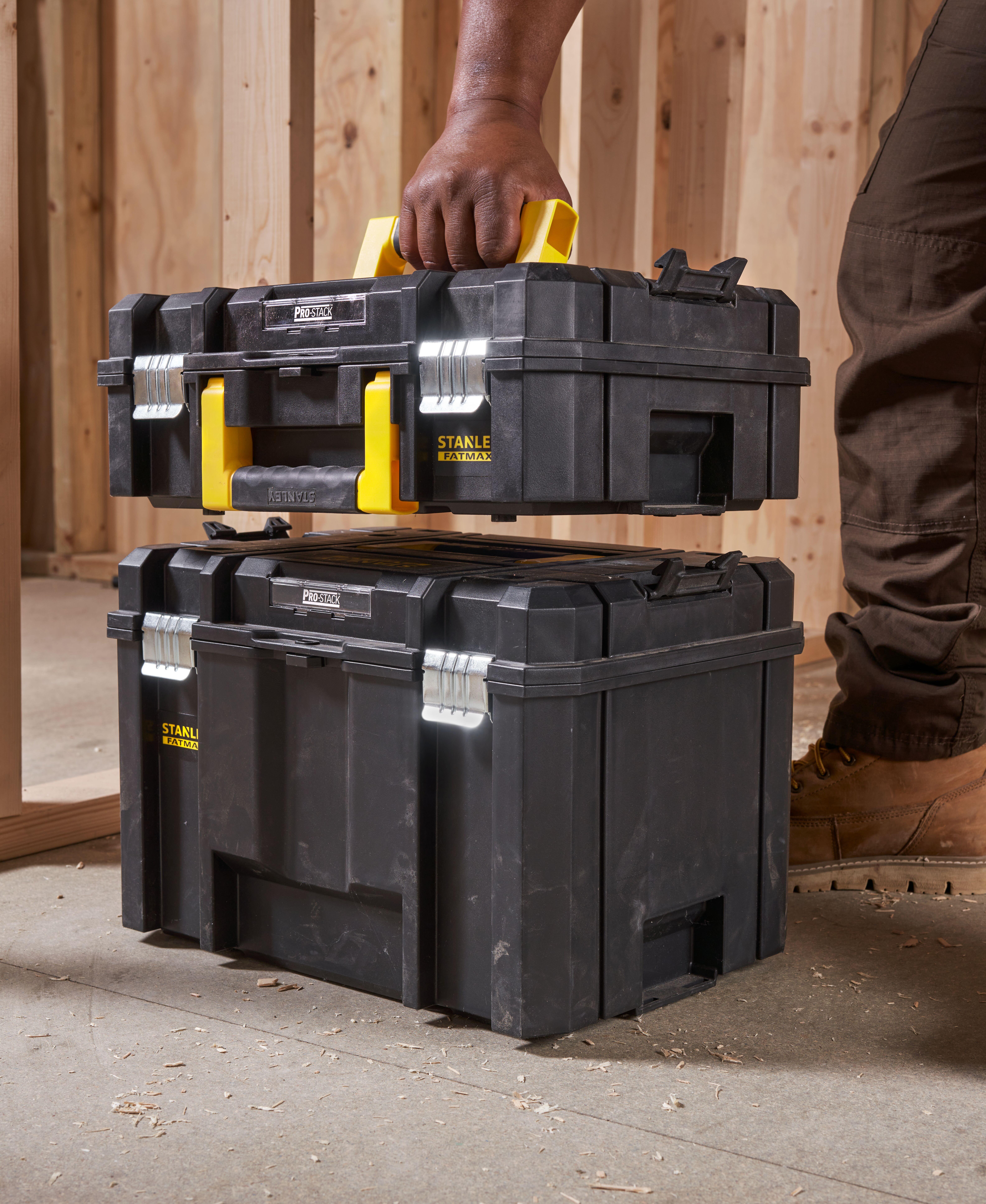 Valigetta porta attrezzi STANLEY FATMAX Cassetta porta utenili elettrici   in polipropilene L44.5 X H16 X P34 cm - 5